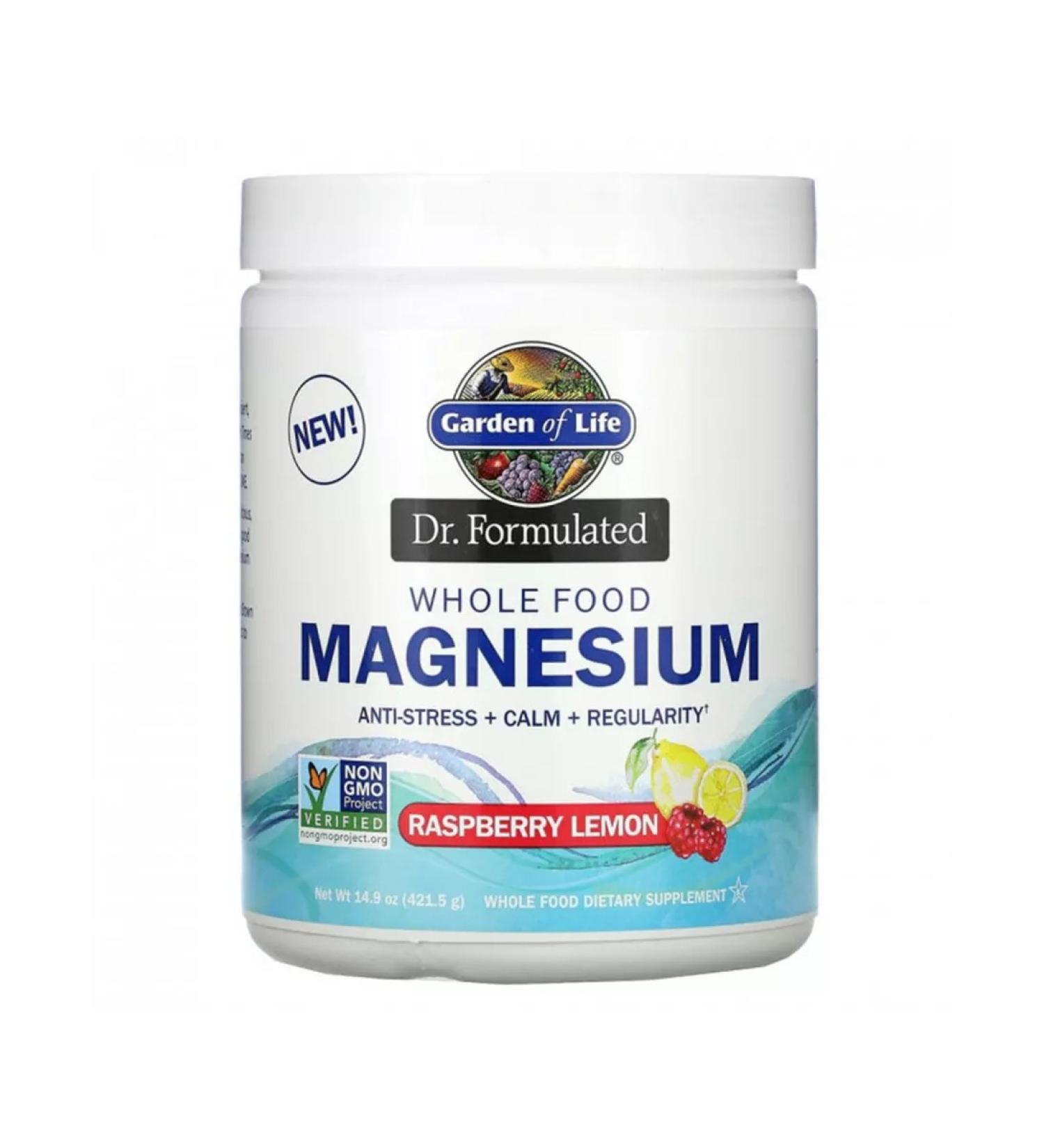 Garden of Life Dr. Formulated magnesium powder raspberries and lemon 421.5 g