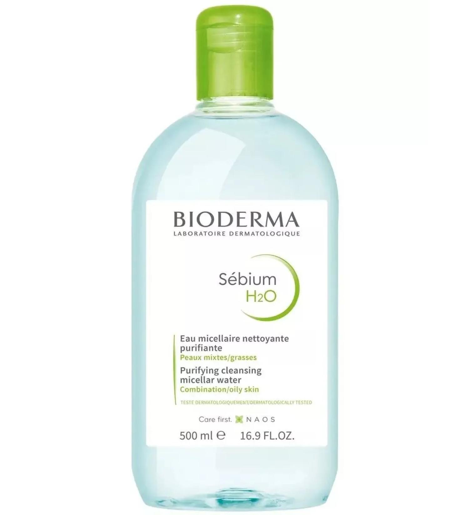 VTM BioDERMA SEBIUM H2O Cleaning micellar water Sebium 500 ml - Buy Online on GoSupps.com