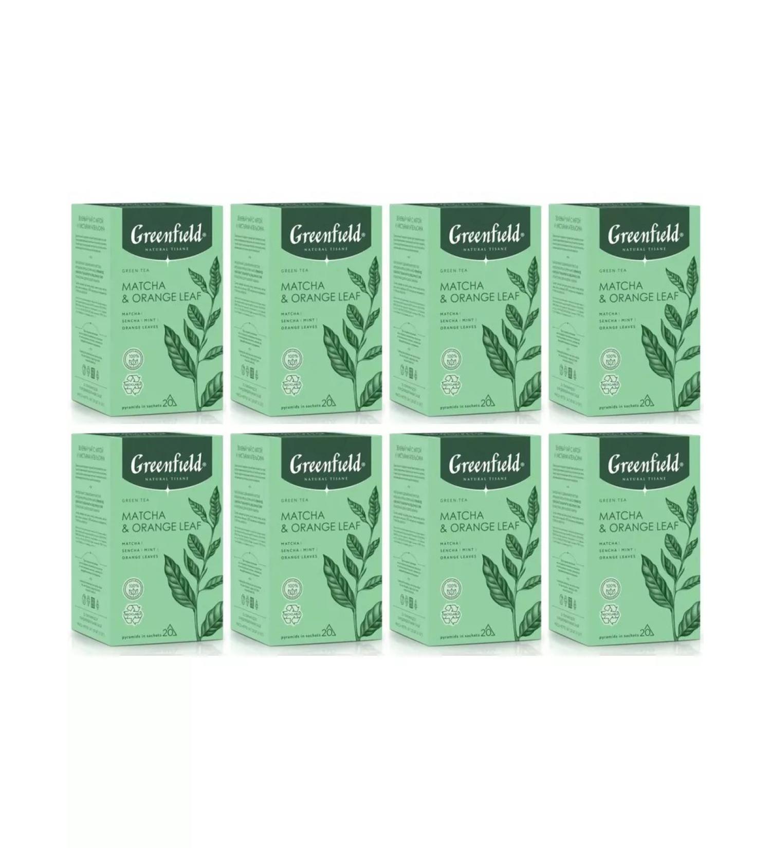 Greenfield Green tea Matcha Orange Leaf 8 UE 20 pcs - Buy Online on GoSupps.com
