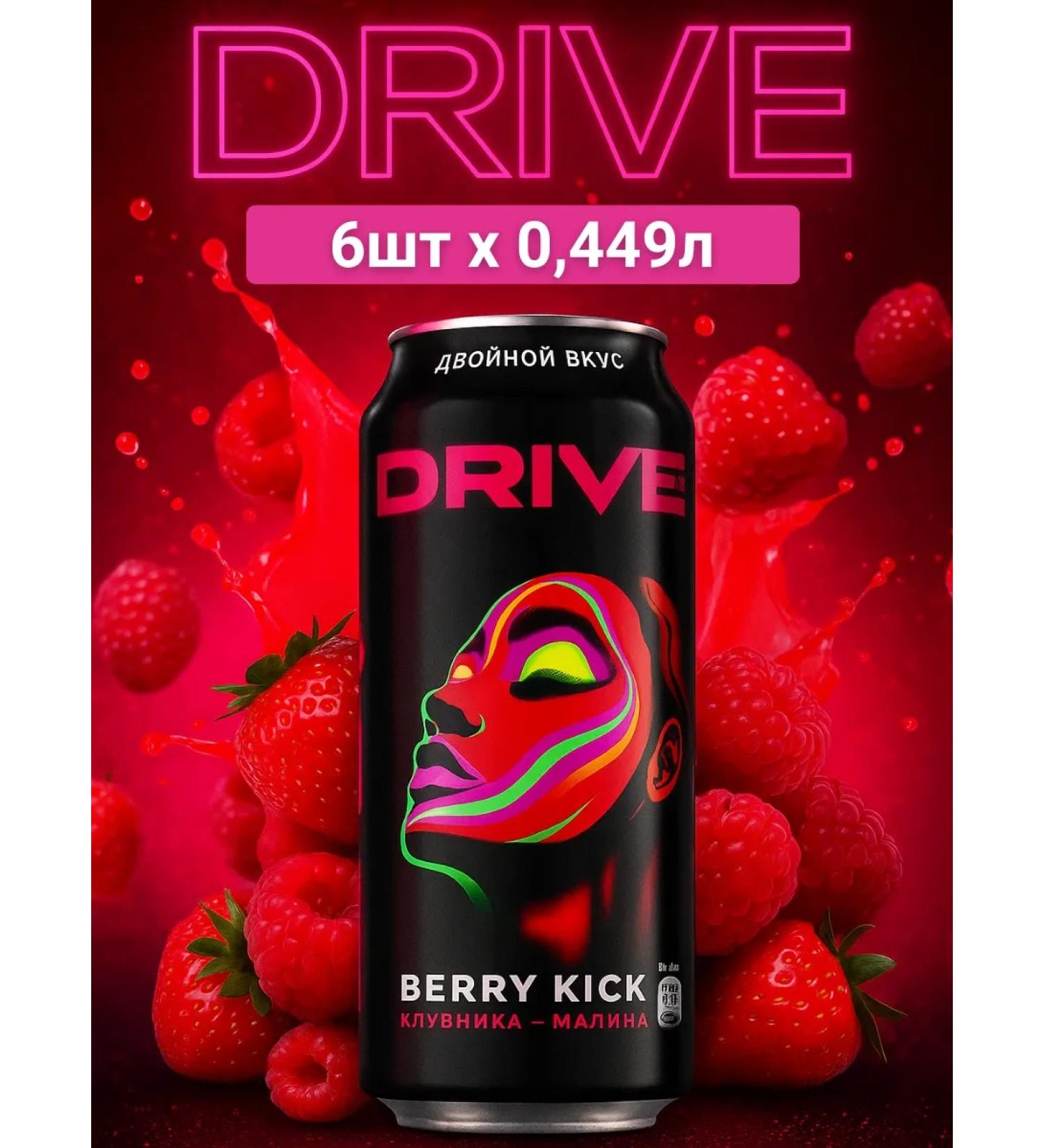 Driveme Energetic Drive me Berry 6pcs x 0.449 l