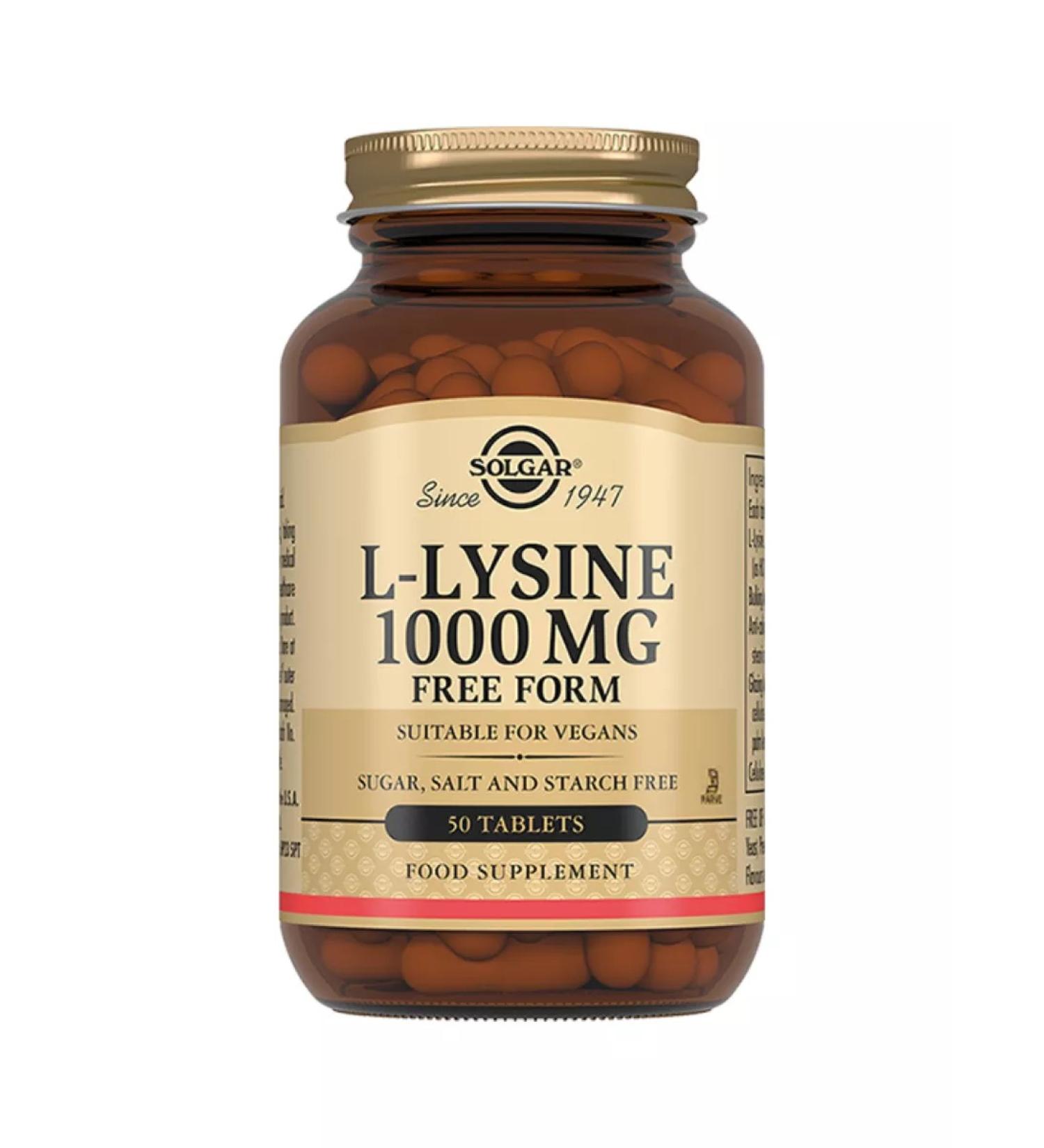 Solgar l lyceum 1000 mg 50 tablets