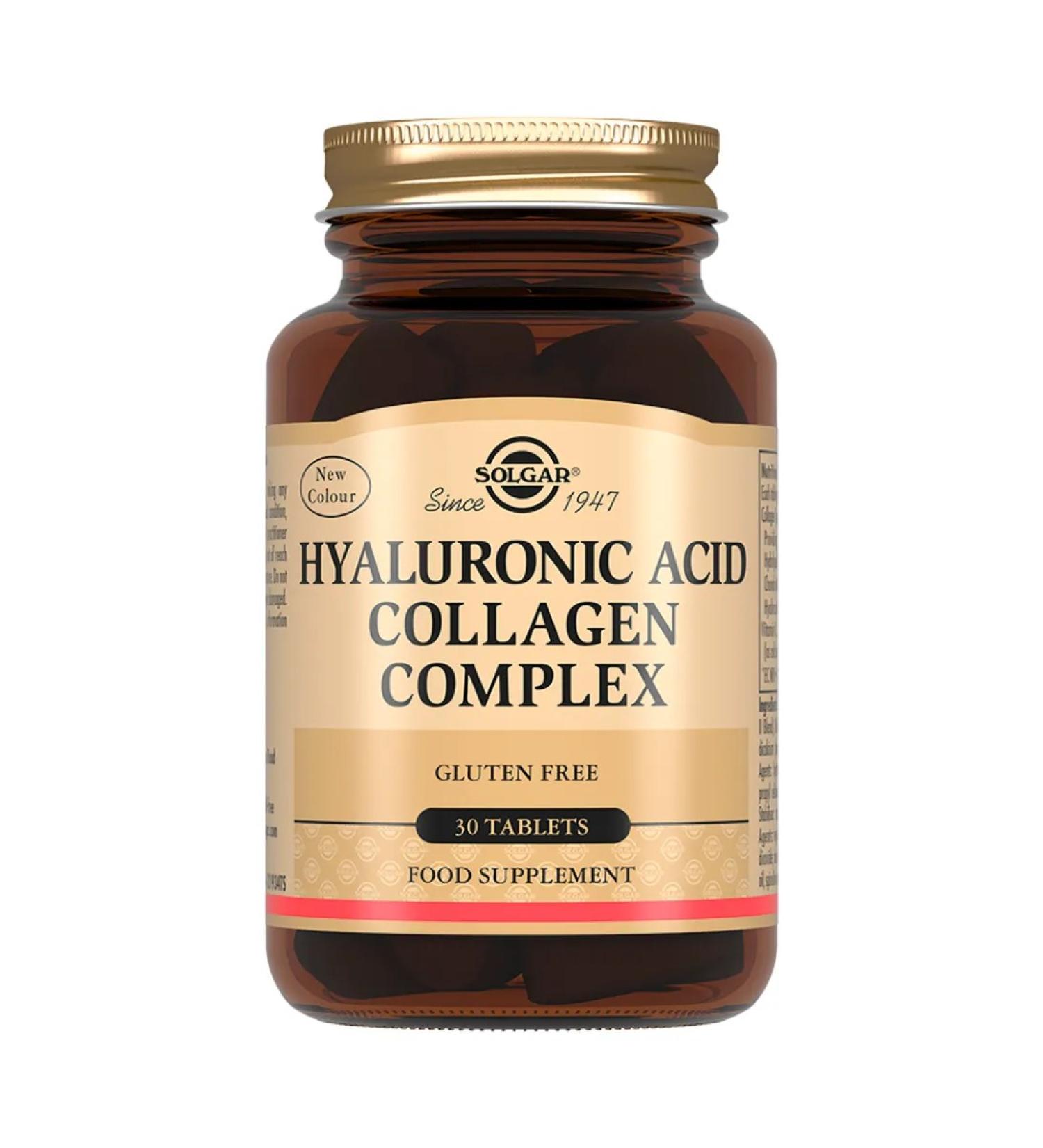 Collagen and hyaluronic acid Solgar 30 pcs - Buy Online on GoSupps.com