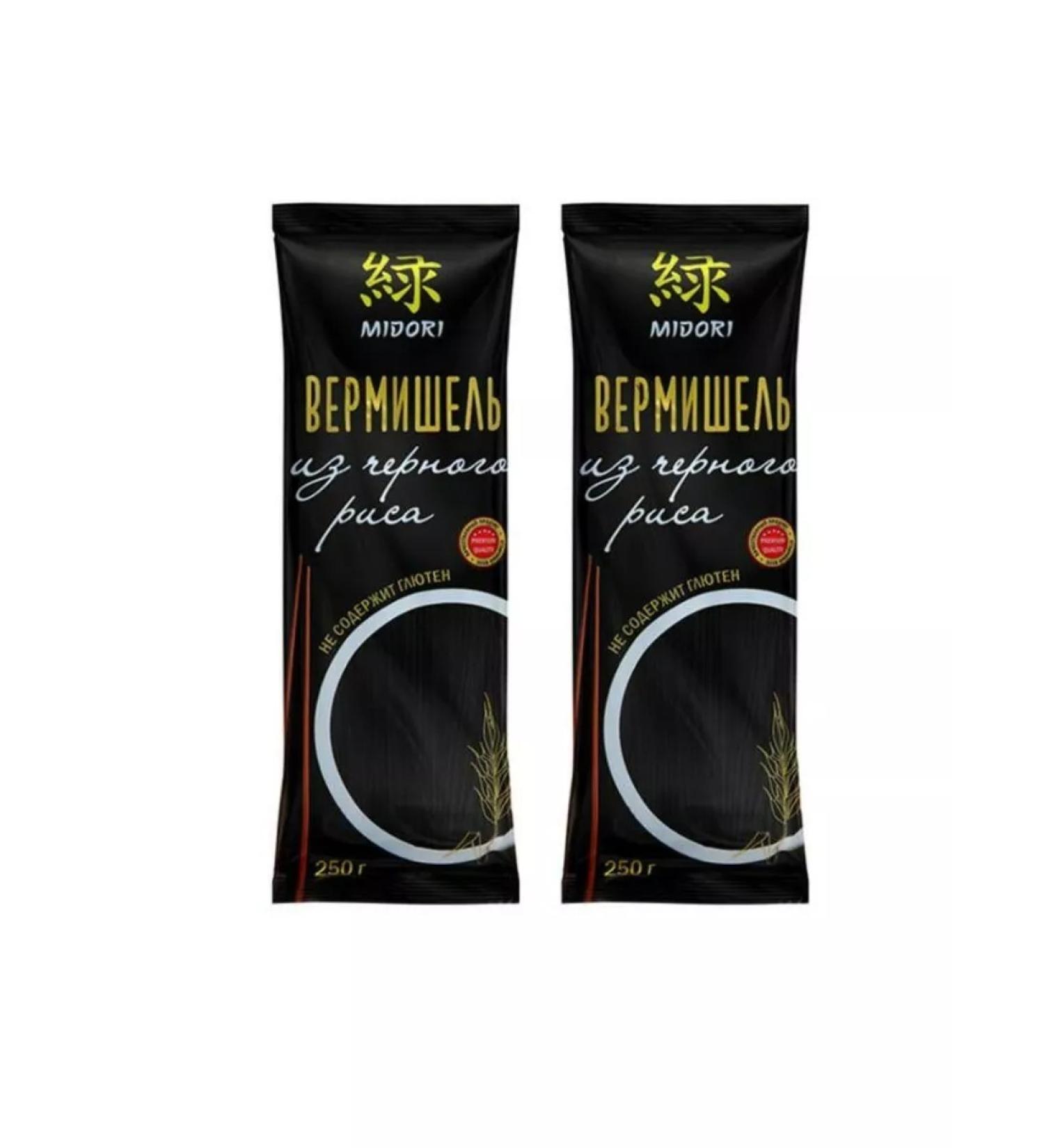 Midori Vermichel of black rice 250 g 2 pcs - Buy Online on GoSupps.com