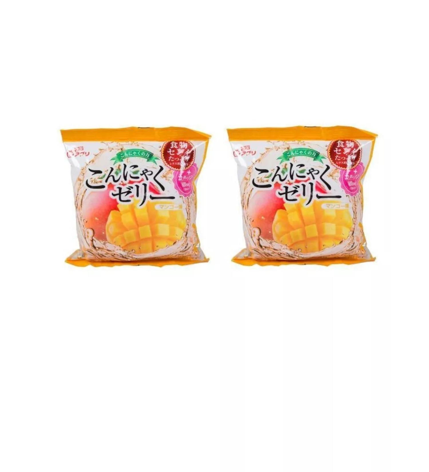 Yukigini Aguri Jelly made of connucky with the taste of mangoes 108 g 2 pcs - Buy Online on GoSupps.com