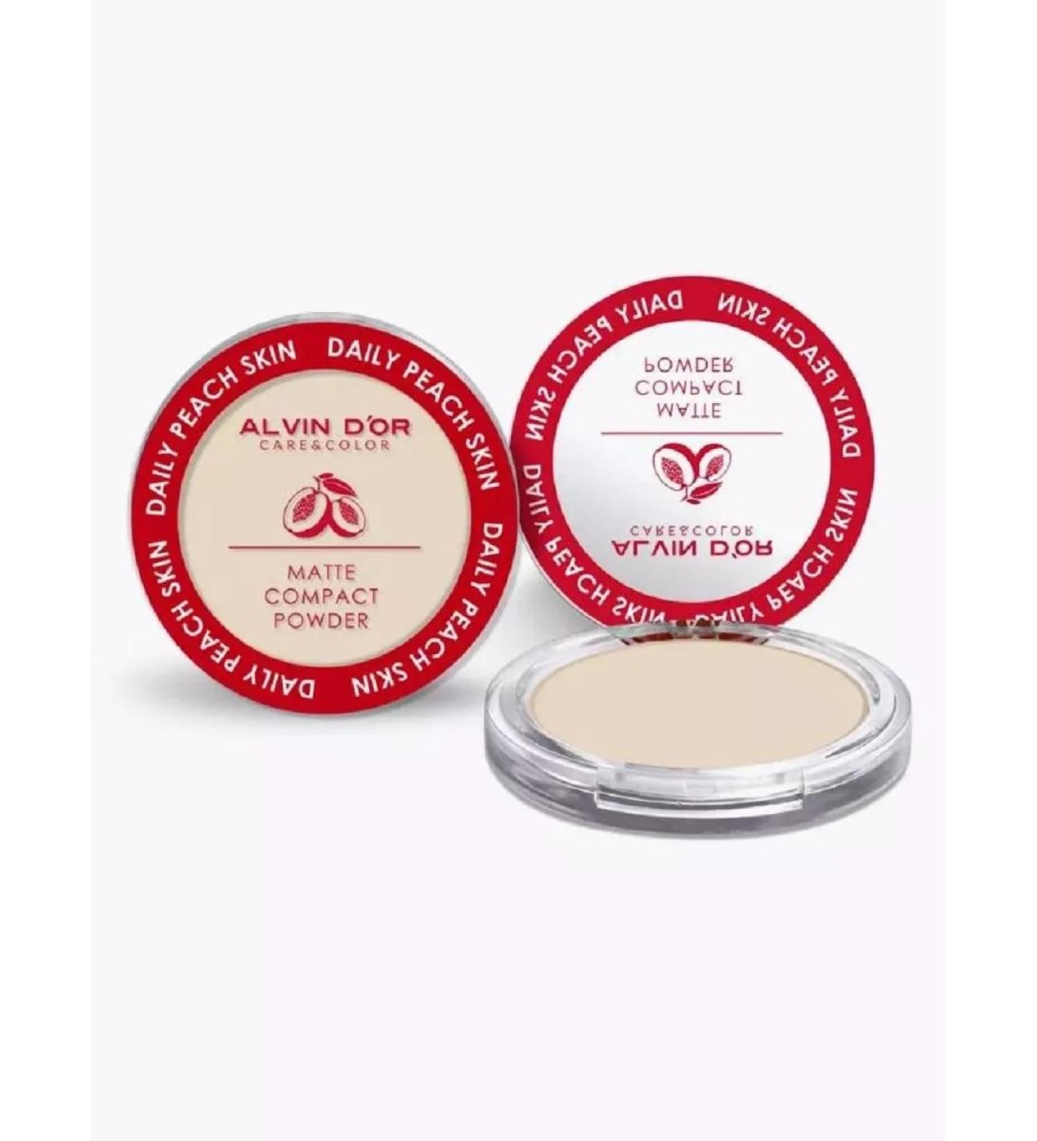 Alvin D'or Compact Facial powder Daily Peach Skin tone 03