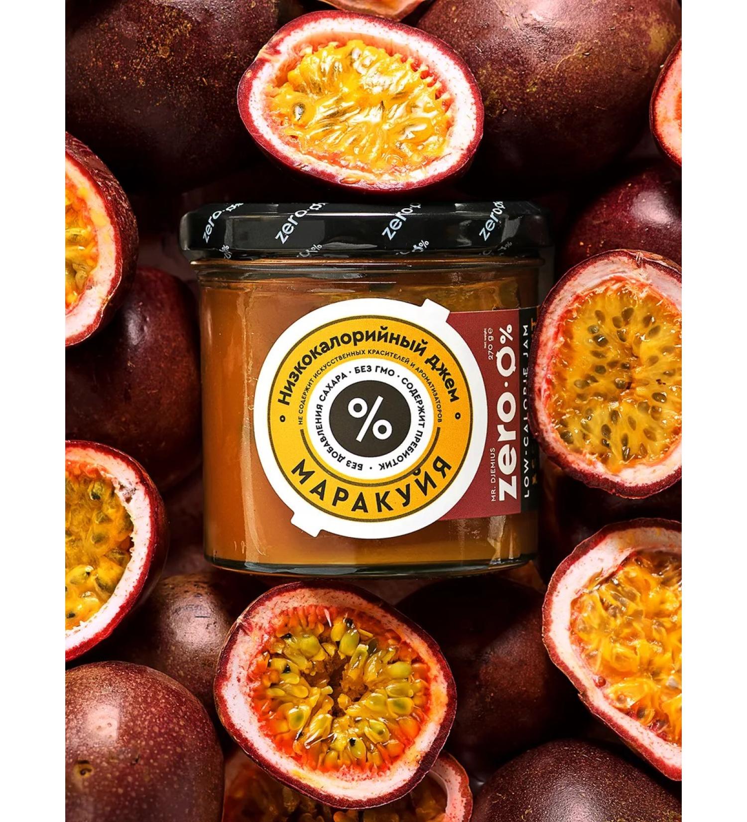MR DJEMIUS ZERO Low -calorie jam without sugar maracuya 270g - Buy Online on GoSupps.com