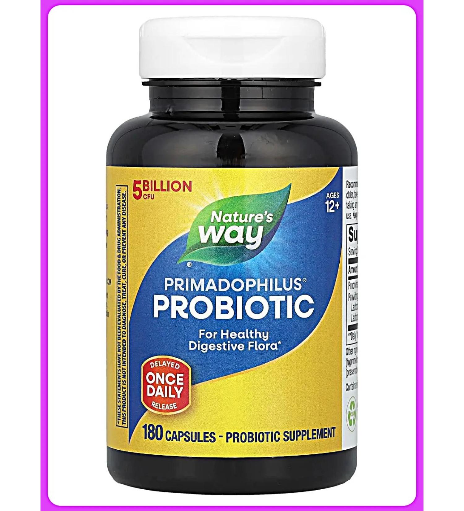 Nature's Way Pobiotics for the intestines of 180 vegetarian capsules