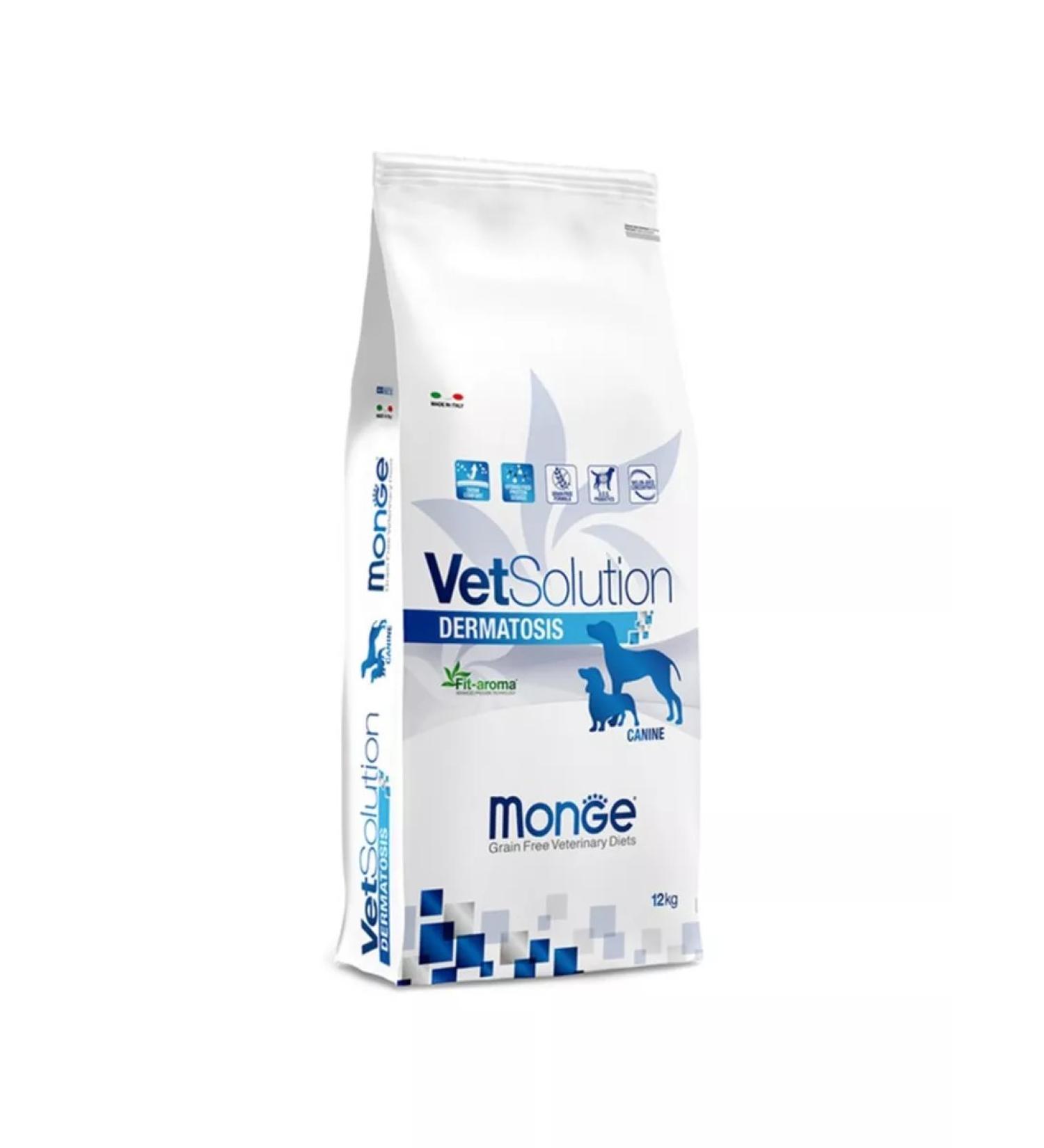 MONGE VetSolution DOG DOG DERMATOSIS Veterinary Diet 12 kg - Buy Online on GoSupps.com