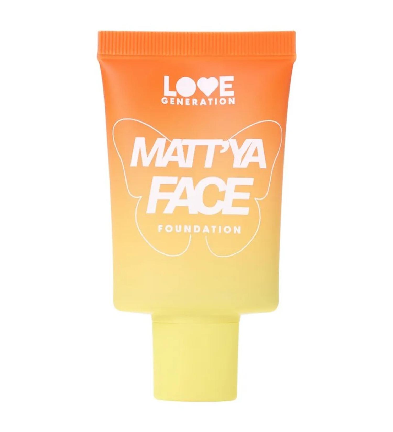 Love Generation Tonal cream Matt'ya Face 30 ml 04 beige - Buy Online on GoSupps.com