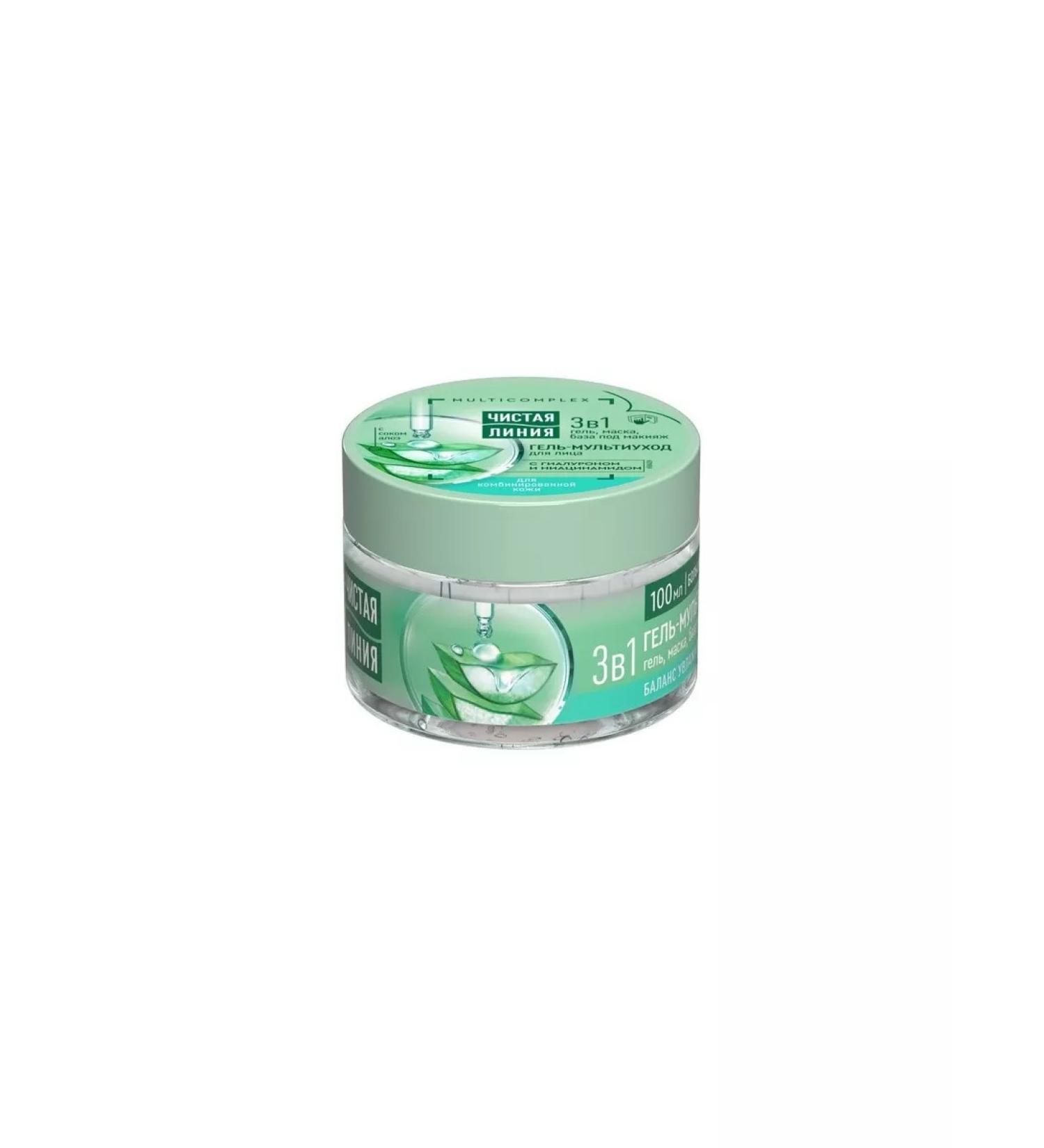 Clean line Facial gel multi-departure 3 in 1 for combined