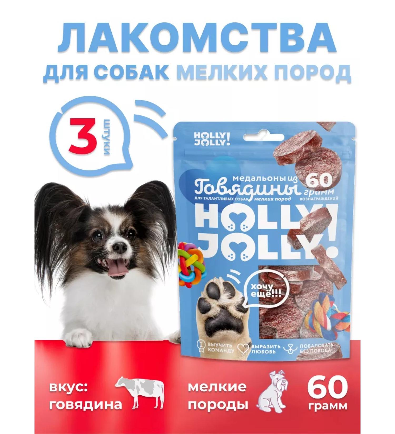 Holly Jolly Goodies for small dogs Medallion 60g*3pcs - Buy Online on GoSupps.com