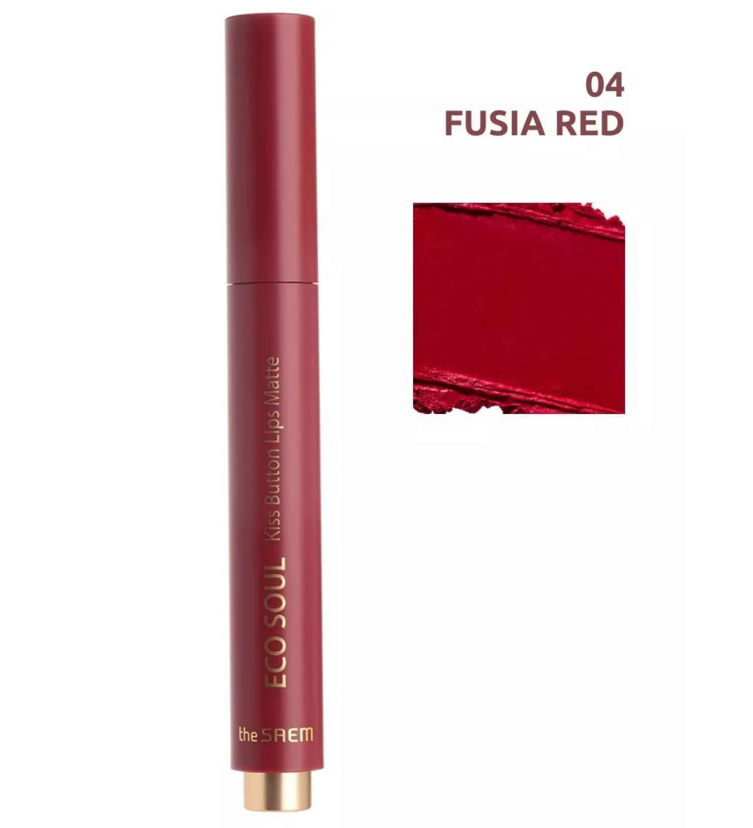 THE SAEM Lipstick matte 04 Fusia Red - Buy Online on GoSupps.com