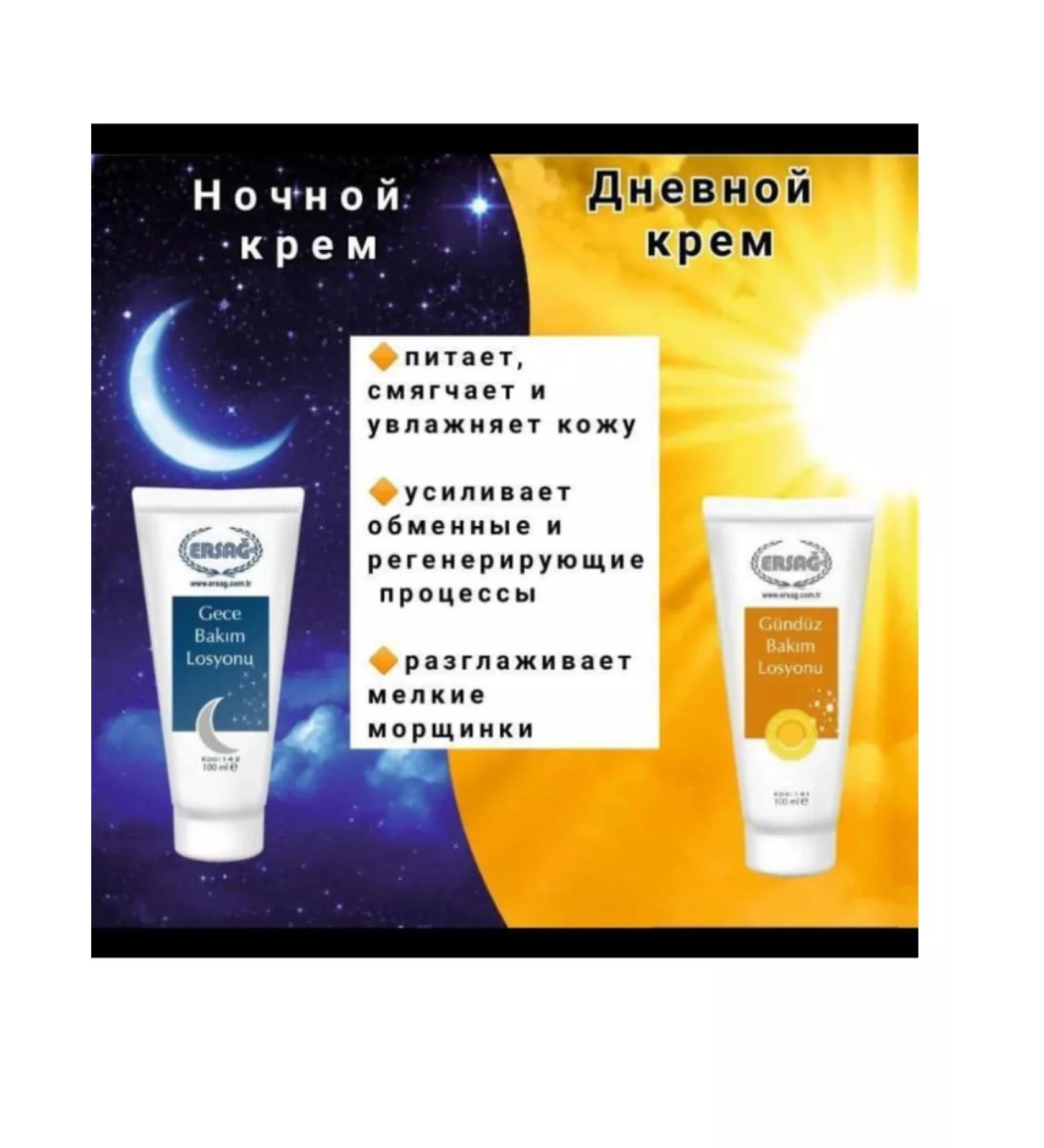 Daily lotion and night lotion from Ersag