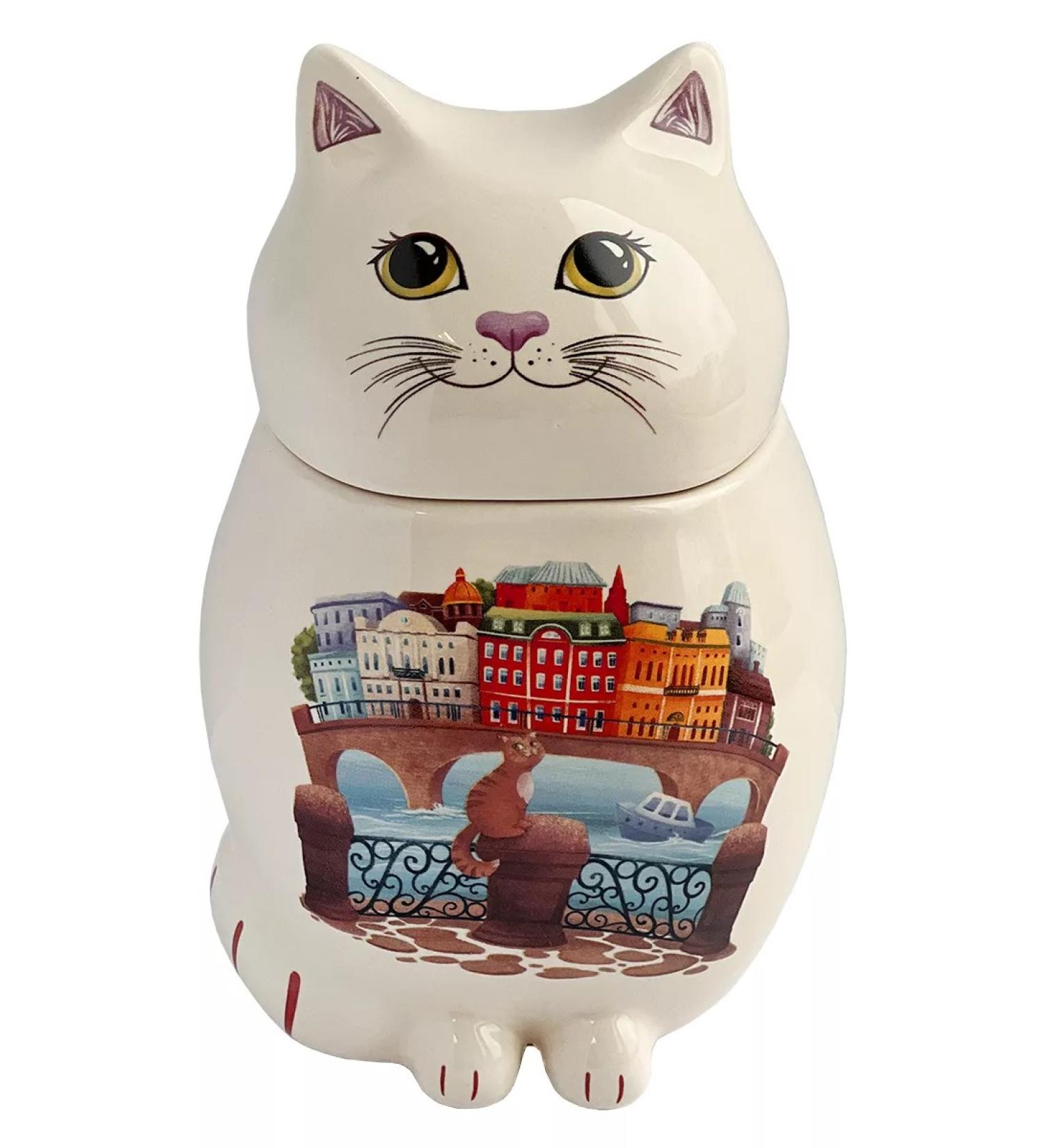GET&JOY Black tea in a ceramic teapier cat-color city 680 ml - Buy Online on GoSupps.com