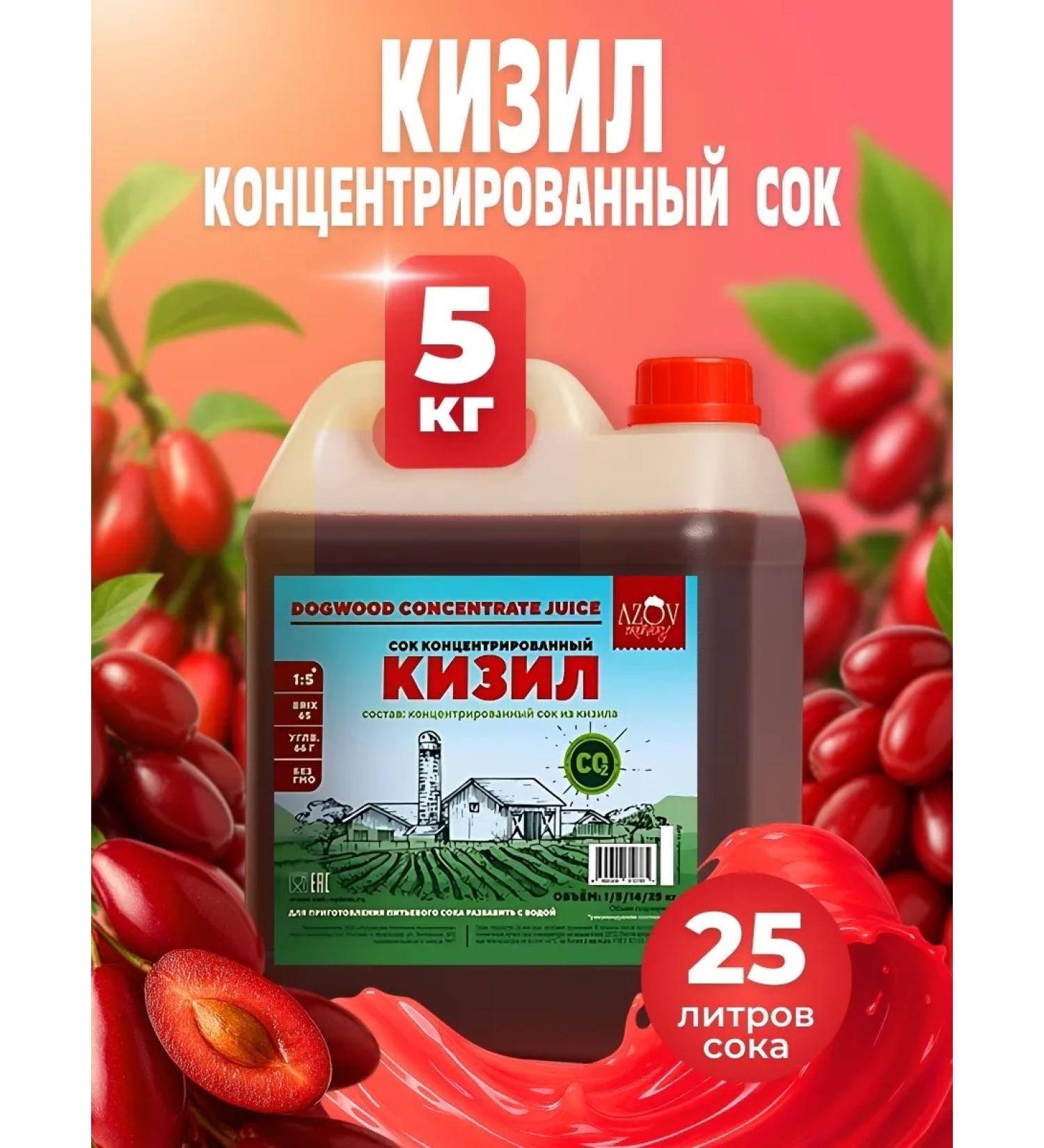 AZOV BREWERY Fruit Kizil 5kg juice concentrate - Buy Online on GoSupps.com