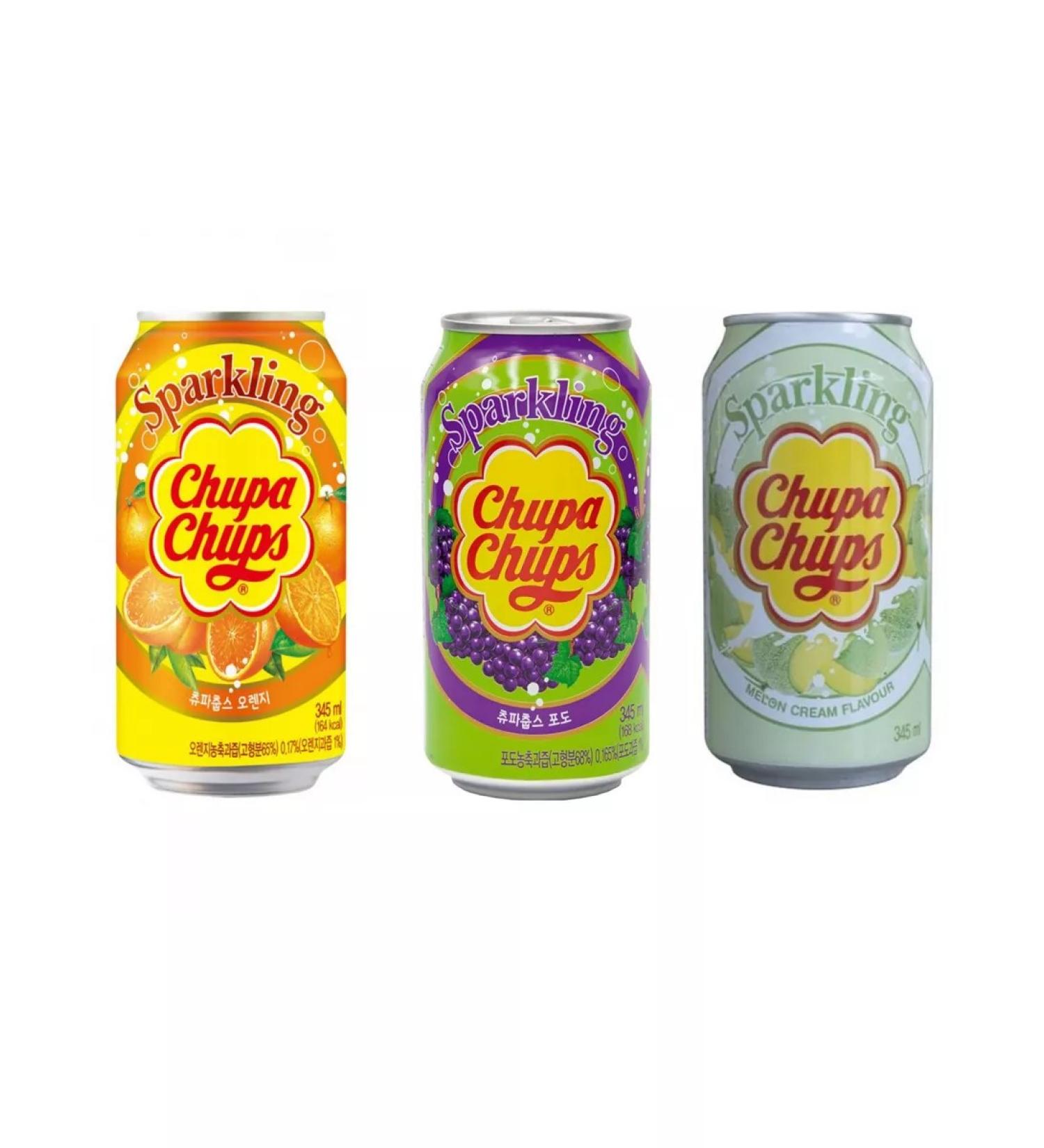 Chupa Chups Set of drinks 345 ml orange grapes melon with cream - Buy Online on GoSupps.com