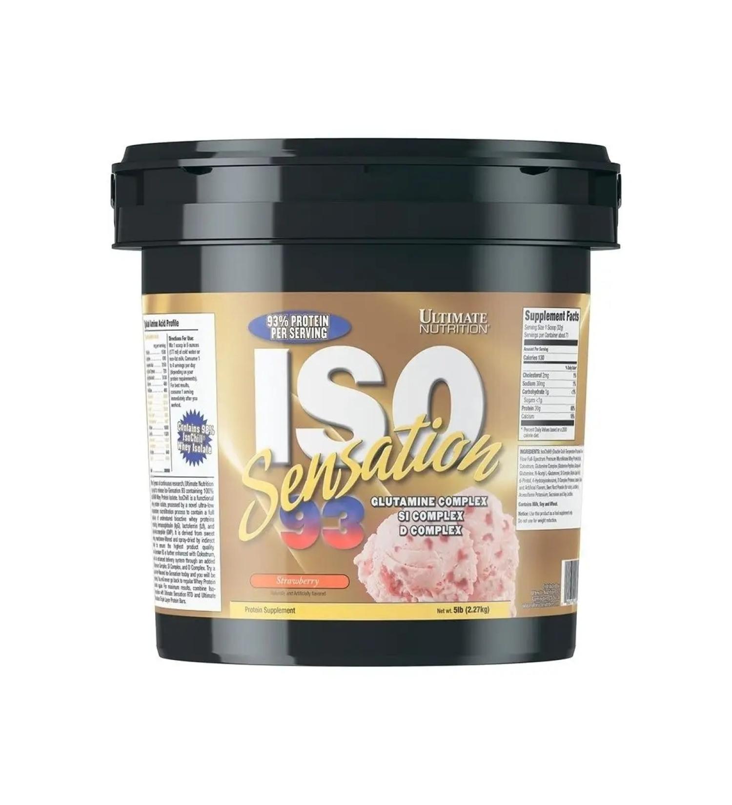 Ultimate Nutrition Protein ISO Sensation 2270 g - strawberries - Buy Online on GoSupps.com