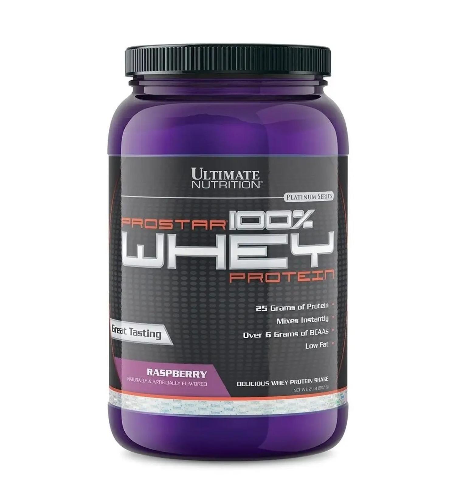 Ultimate Nutrition Protein Prostar Whey 907 g - raspberries - Buy Online on GoSupps.com