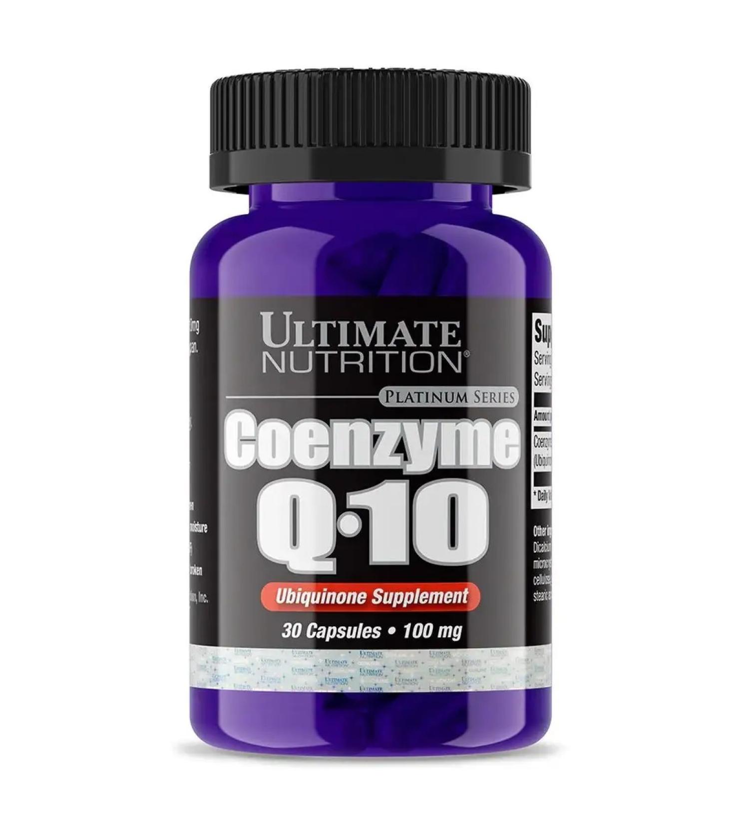 Ultimate Nutrition Vitamins Coenzyme Q-10 30 capsules - Buy Online on GoSupps.com