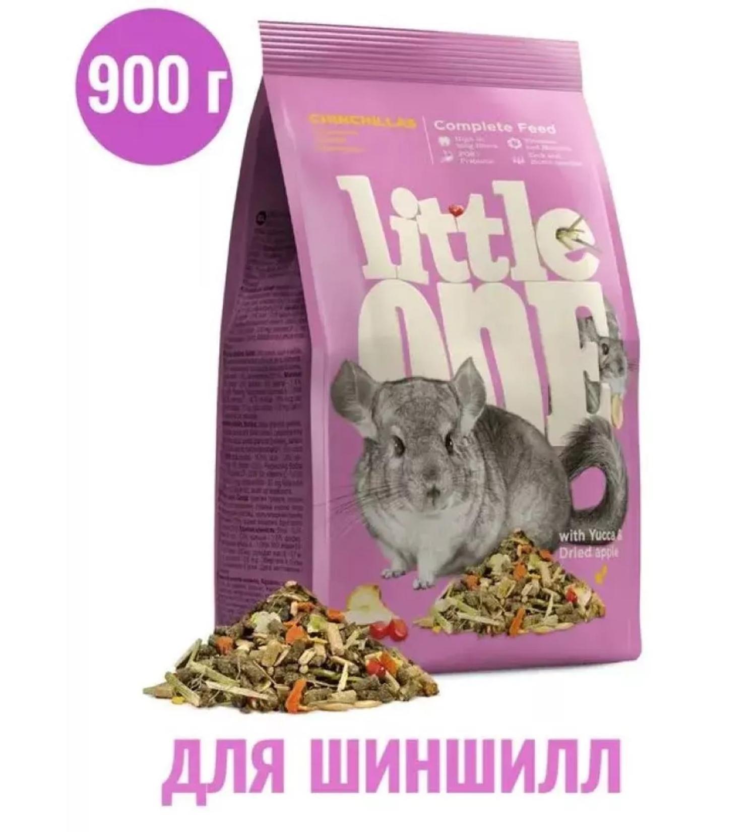 LITTLE ONE Chinchilla feed package 900 g * 4 pcs