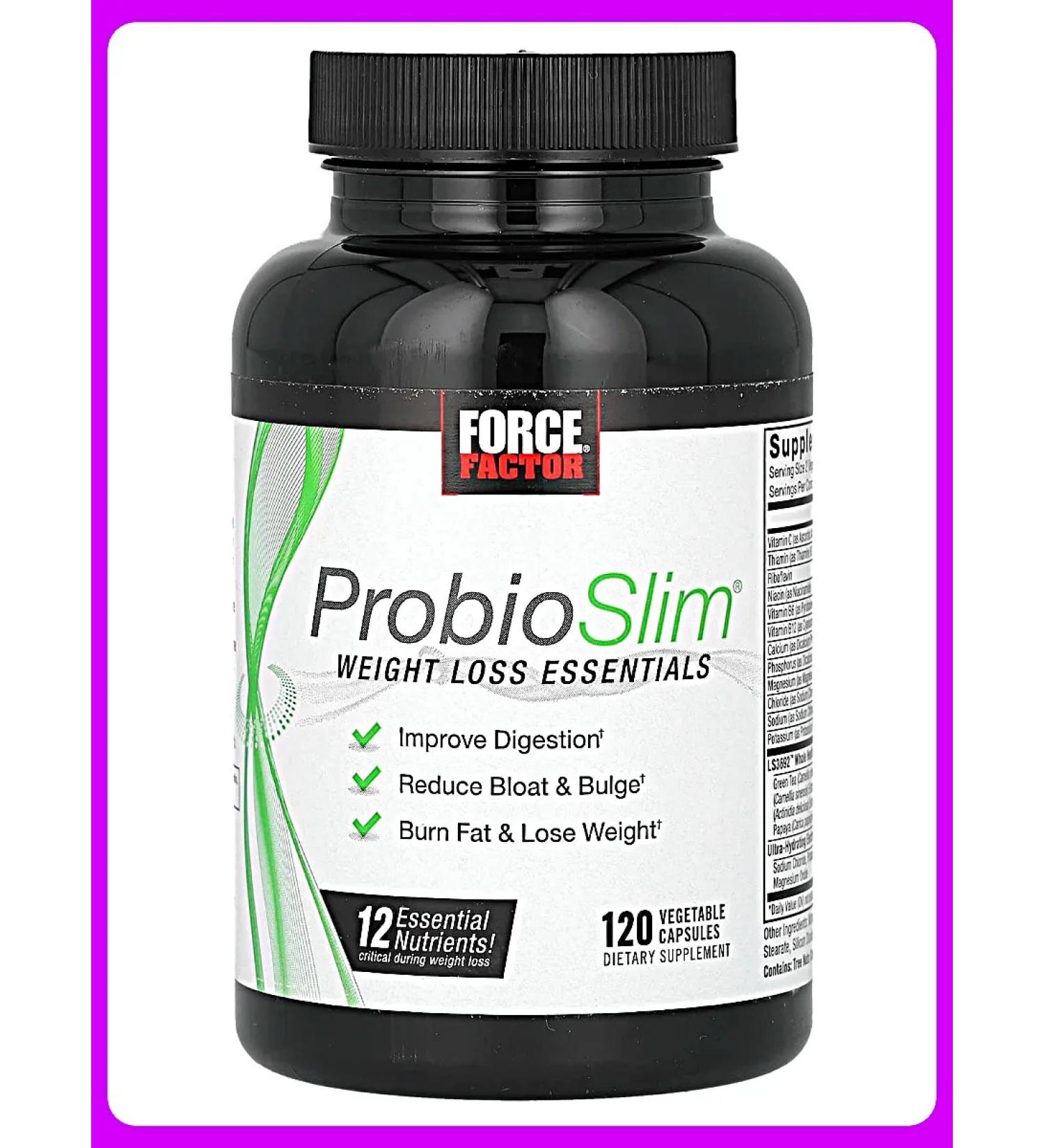 Force Factor PROBIOSLIM to reduce weight 120 vegetarian capsules - Buy Online on GoSupps.com