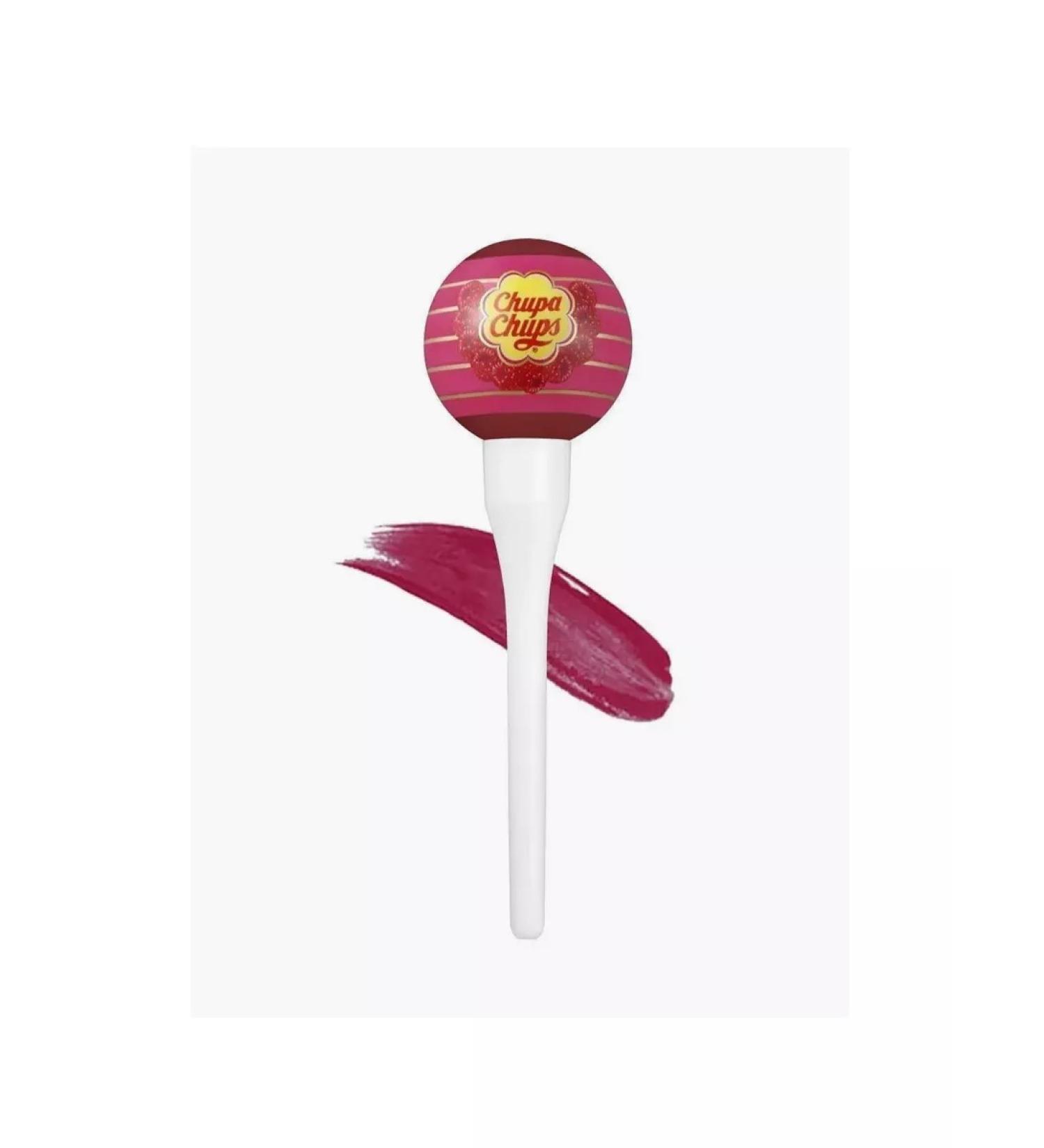 Chupa Chups Liquid lipstick in the shade of "Raspberry" - Buy Online on GoSupps.com