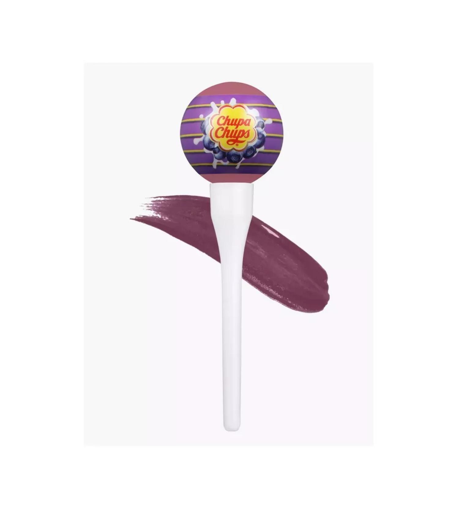 Chupa Chups Liquid lipstick in the shade of "Blueberry Yogurt" - Buy Online on GoSupps.com