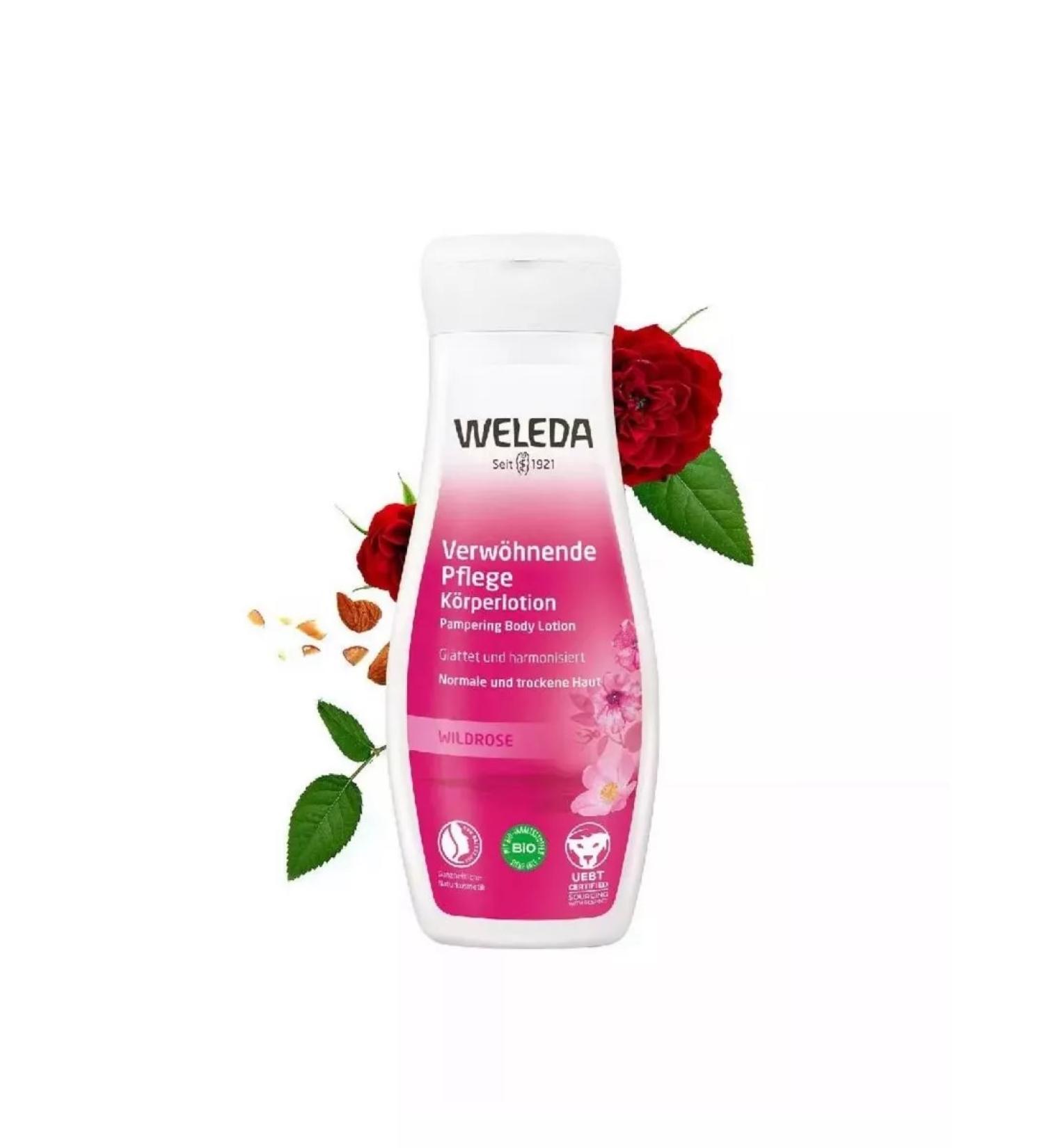 WELEDA Pink tender milk for the body 200 ml - Buy Online on GoSupps.com