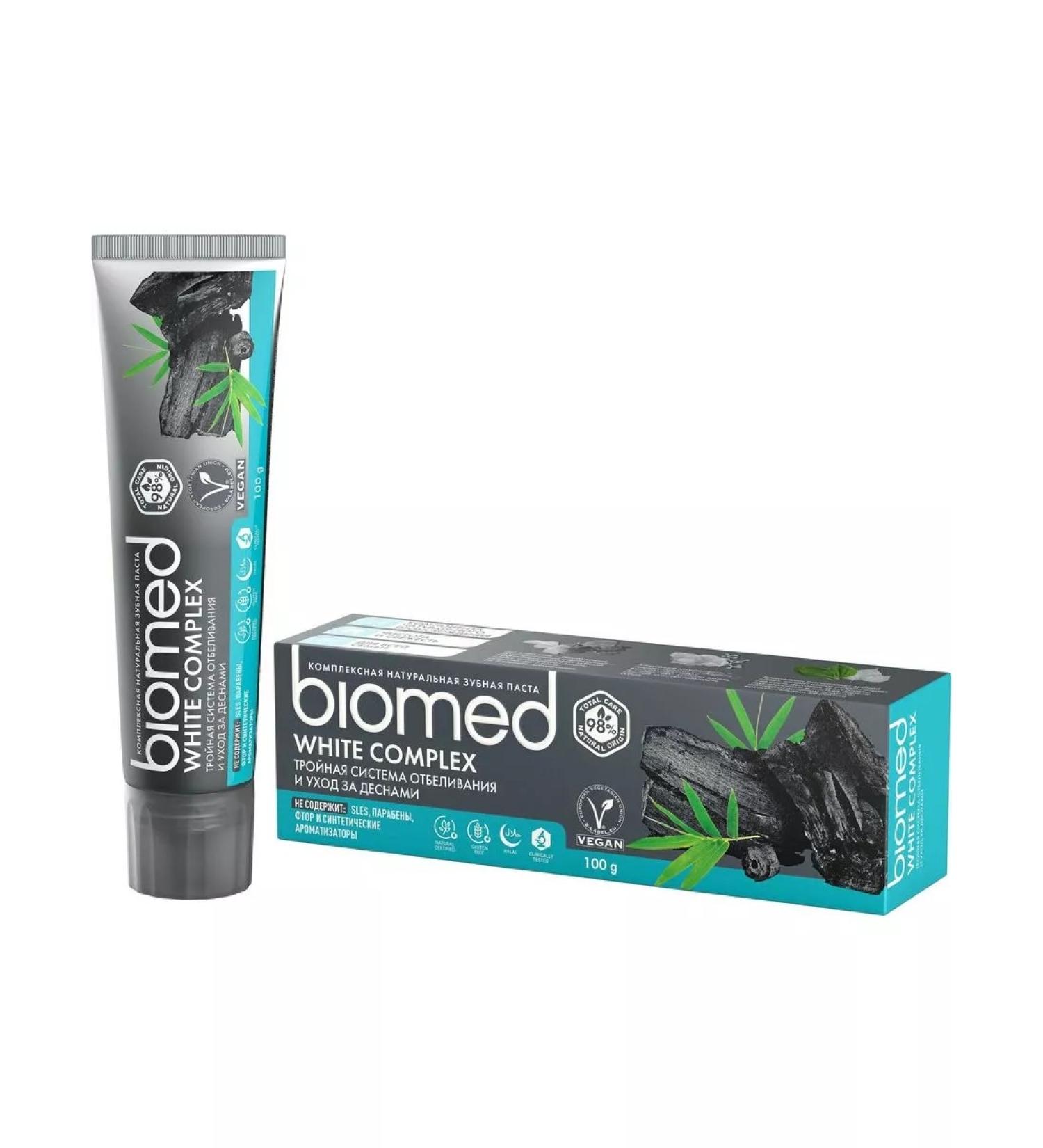 Biomed Antibacterial whitening toothpaste black 100 g - Buy Online on GoSupps.com