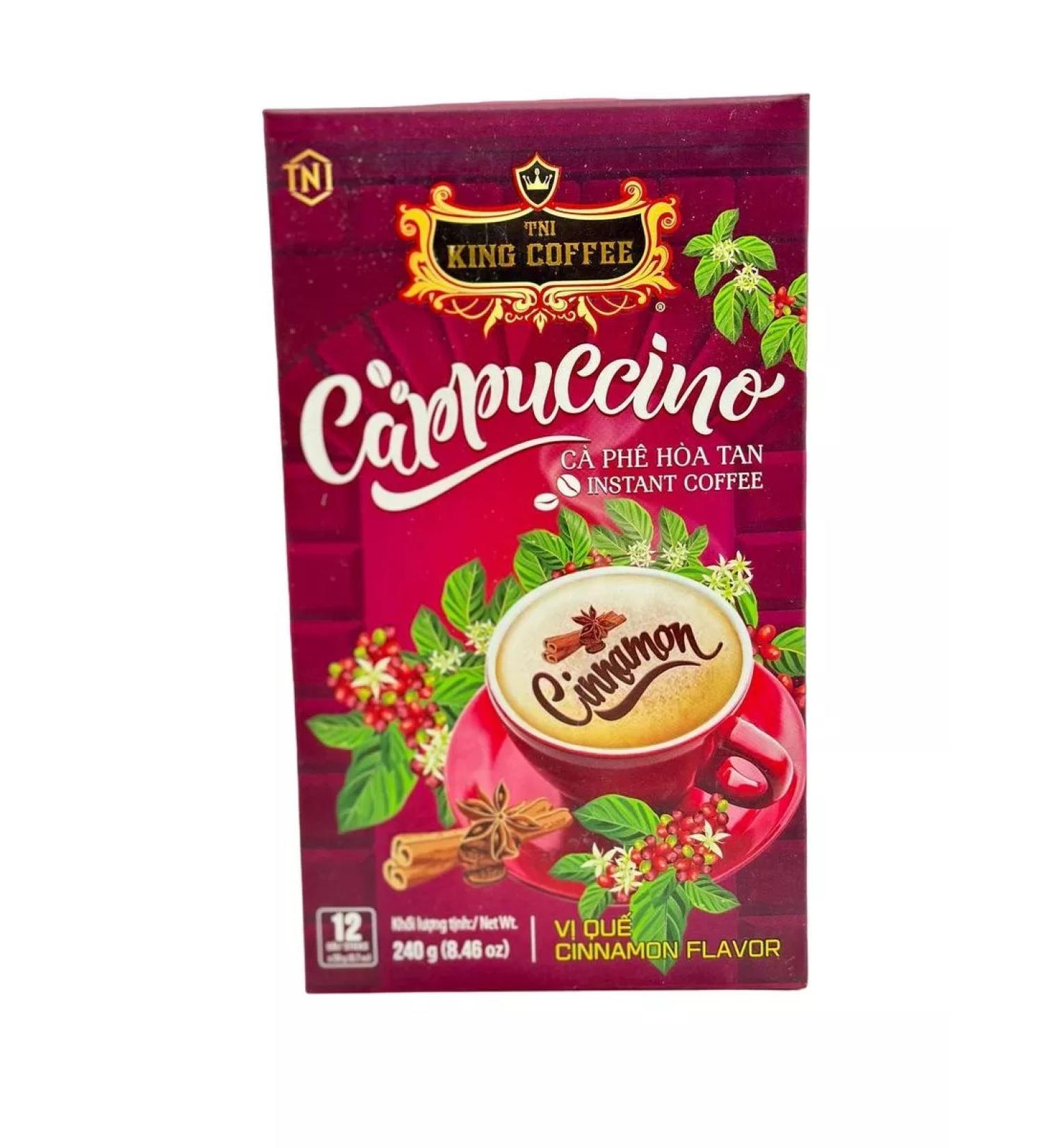 King Coffee CAPPUCCINO coffee cinnamon Vietnam (12pcs)