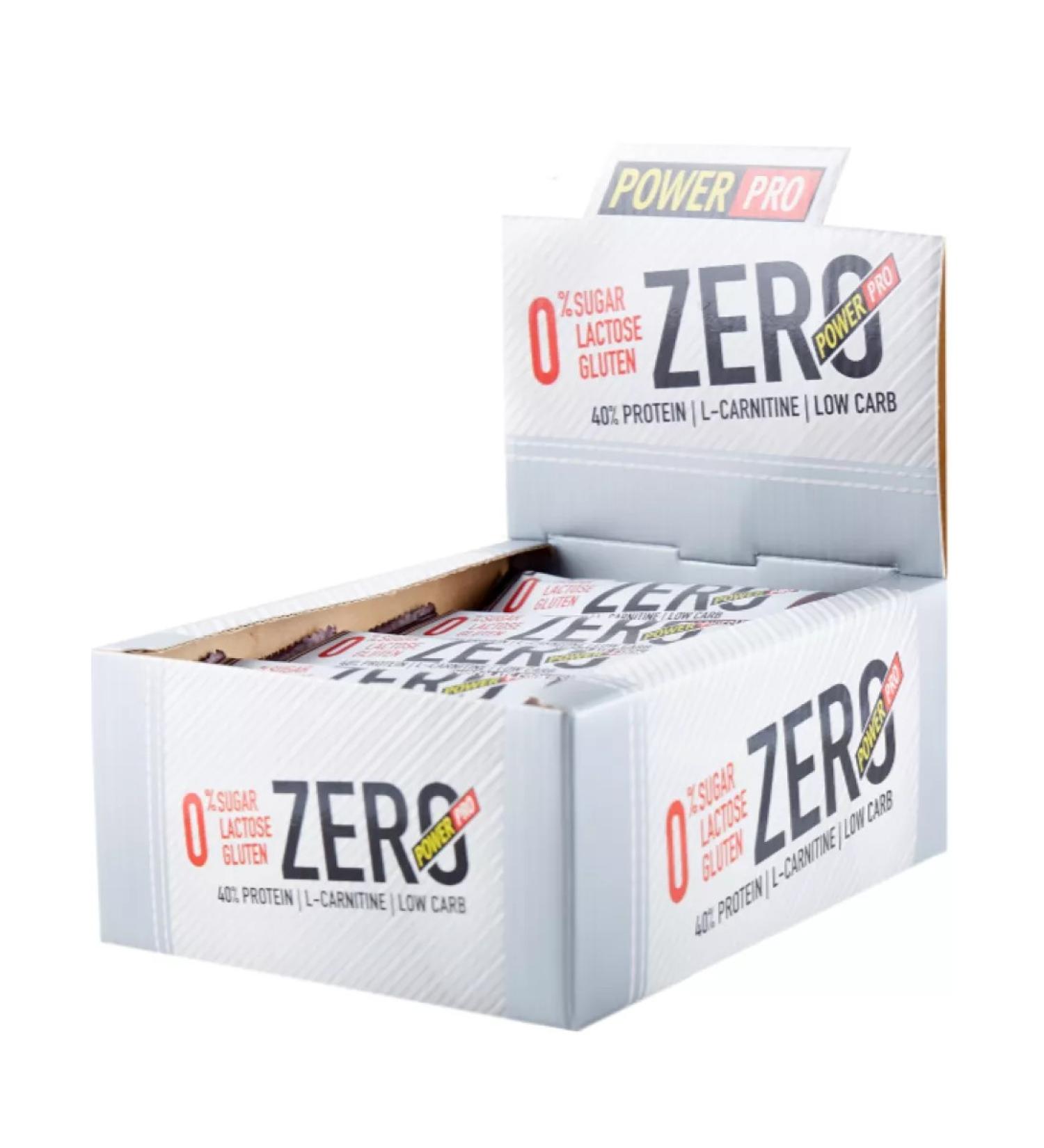 POWER PRO Baton without gluten Zero 20*50 g - pistachio cream - Buy Online on GoSupps.com