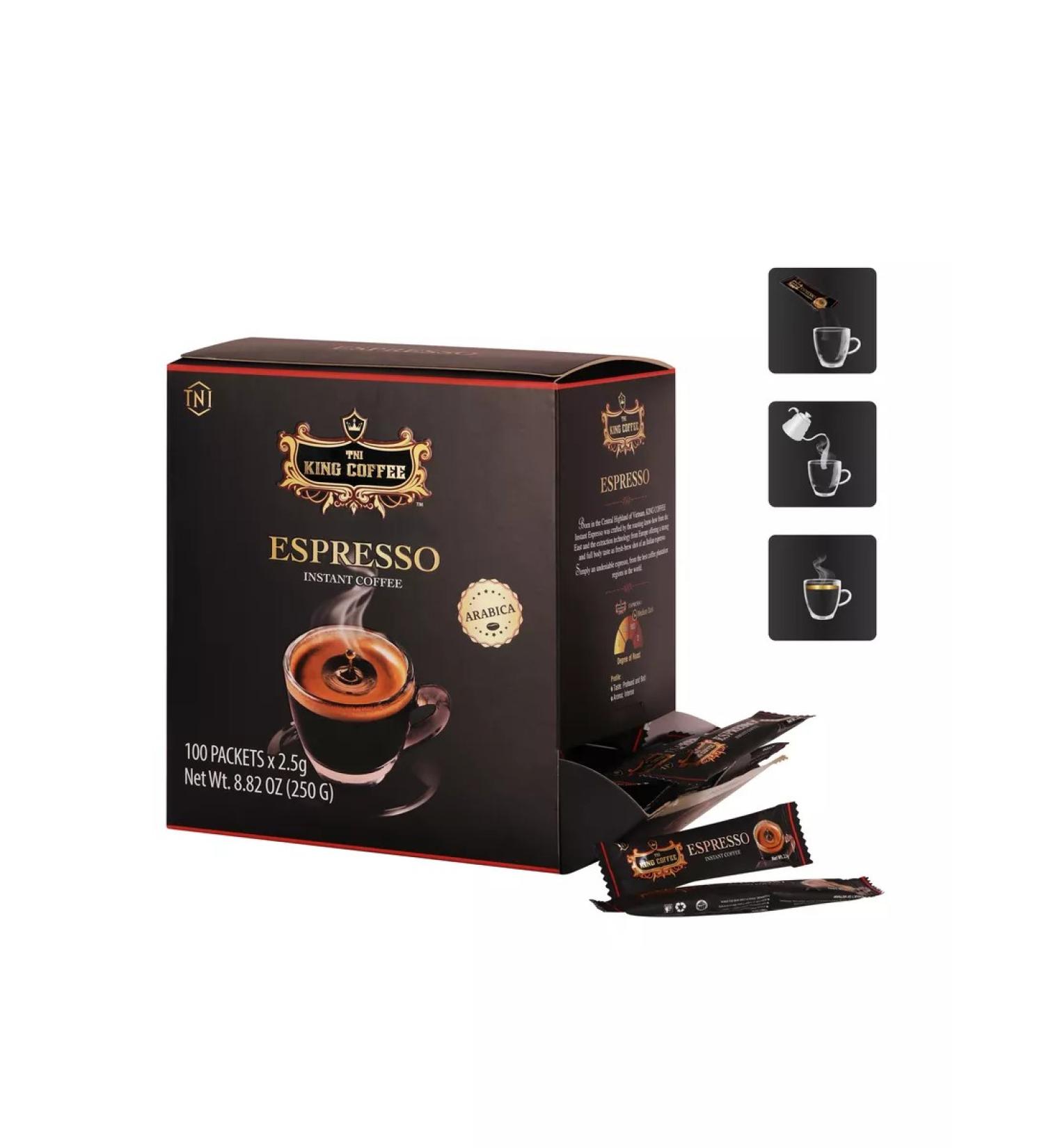 King Coffee Coffee soluble expresso 100pcs*2.5 g Vietnam