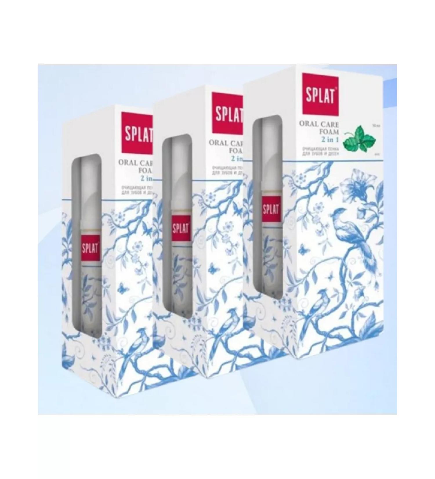 SPLAT Foam fee Cleaning 2V1 50 ml of mint 3 pcs