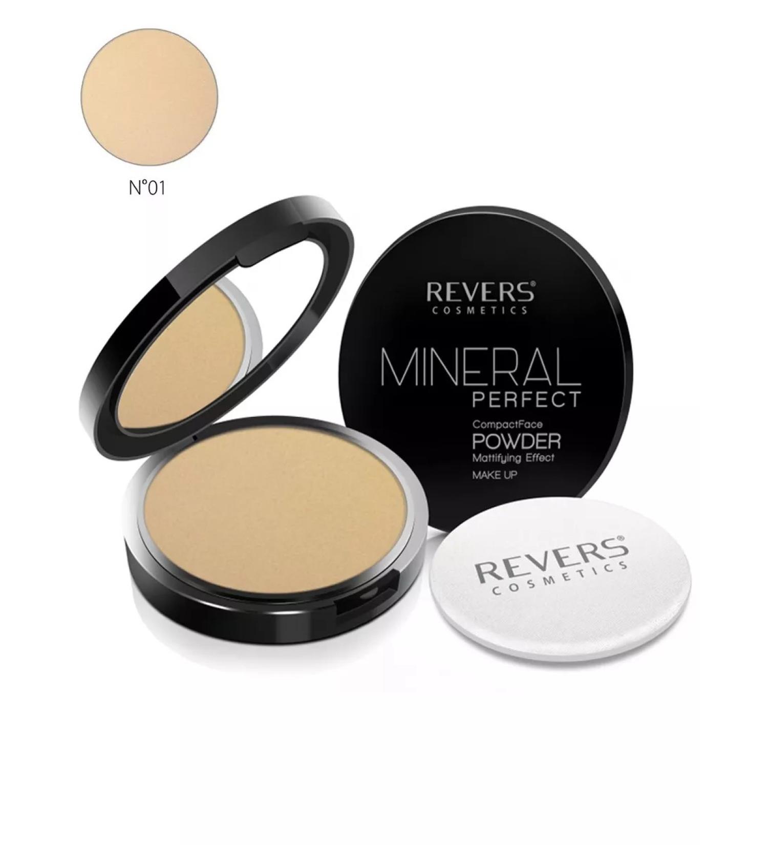REVERS COSMETICS Mineral Perfect 01 Compact powder 9g - Buy Online on GoSupps.com