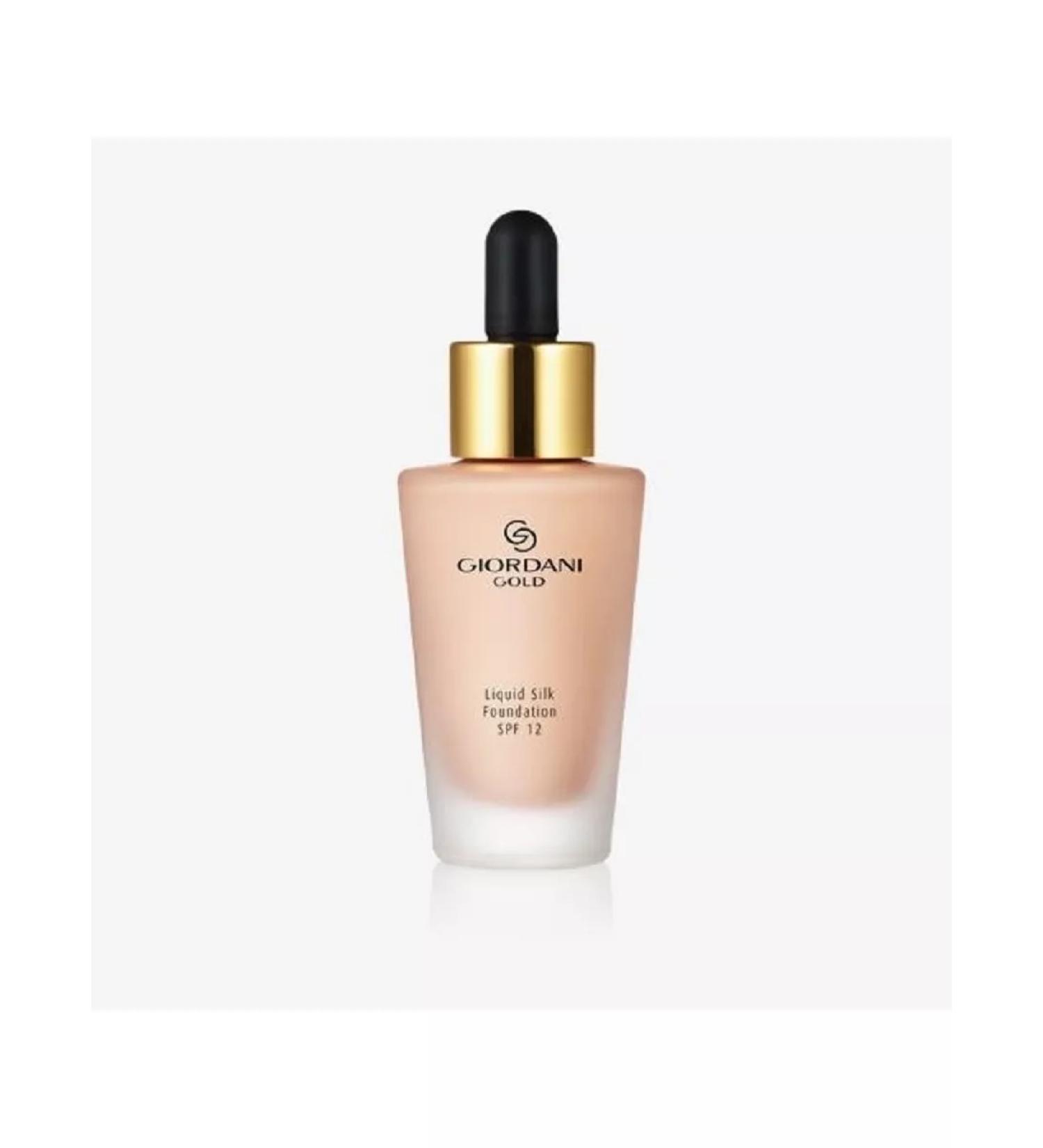 Oriflame Silk tonal base-fluid Giordani Gold. Porcelain