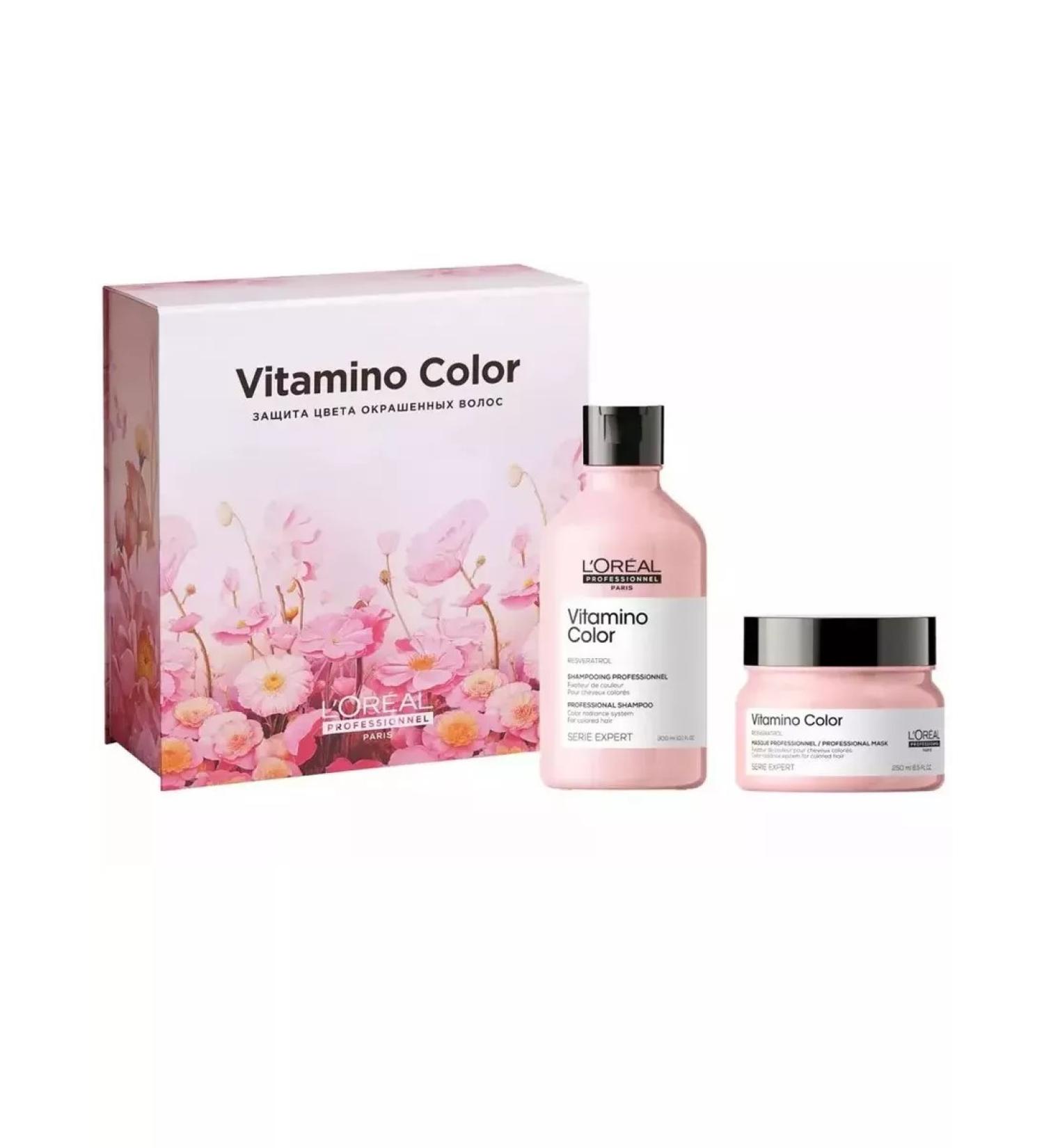 L'Oreal Professionnel Vitamino Color set - 300 ml shampoo and 250 ml mask