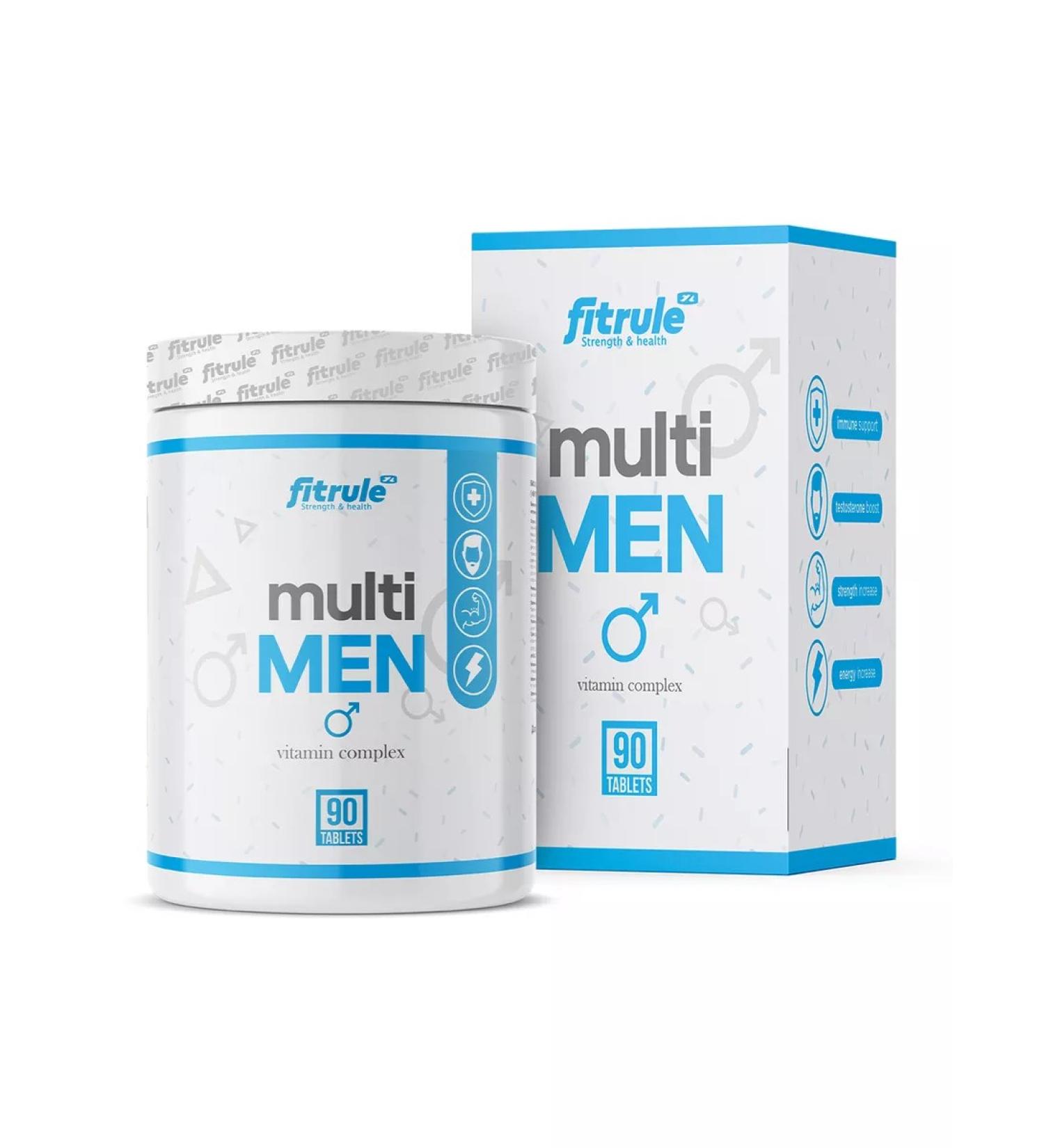 Fitrule Multi Men 90 Fillet Fillets Multivitamins for Men - Buy Online on GoSupps.com