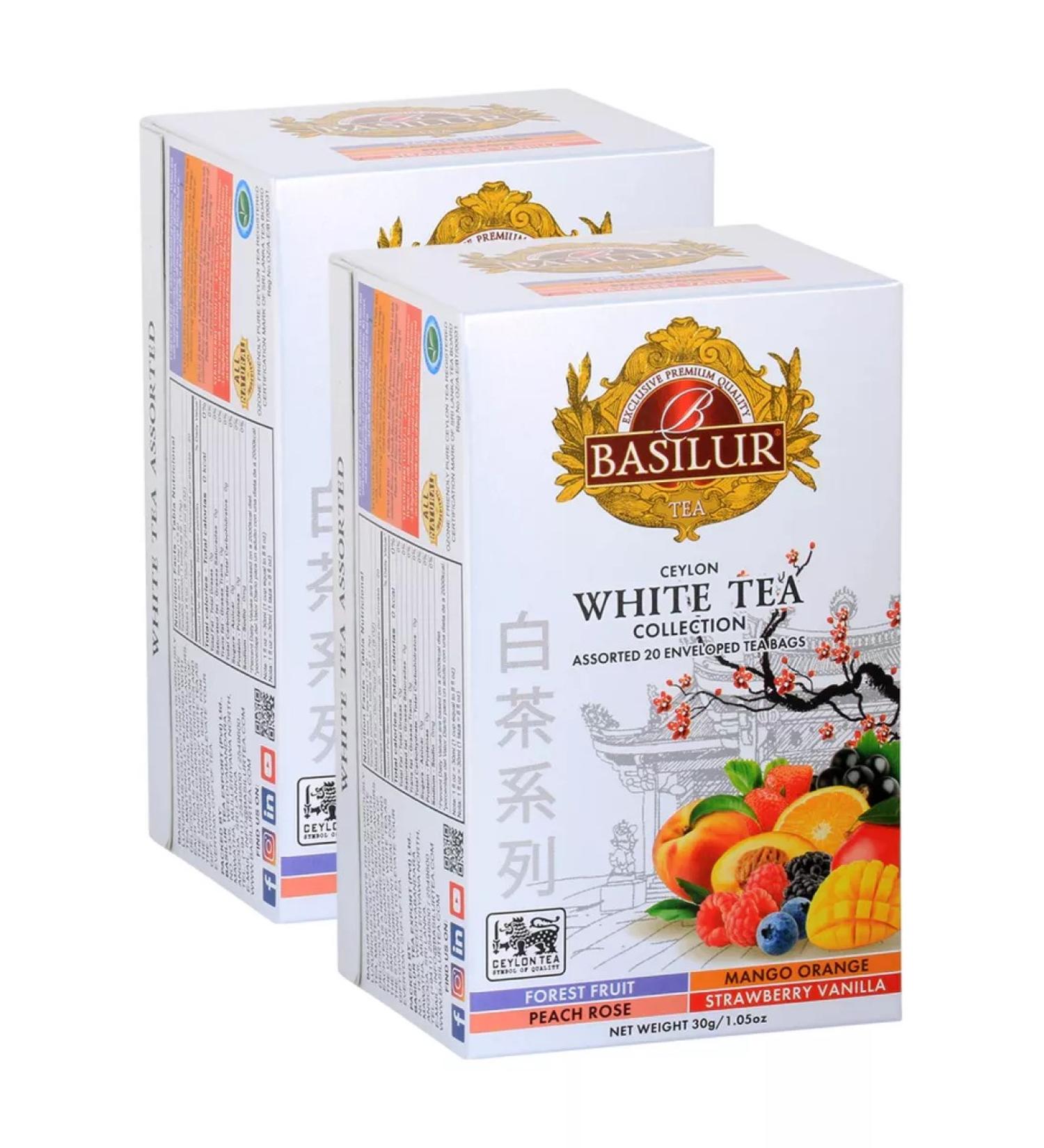 Basilur White tea in bags of White Tea 2 pcs - Buy Online on GoSupps.com