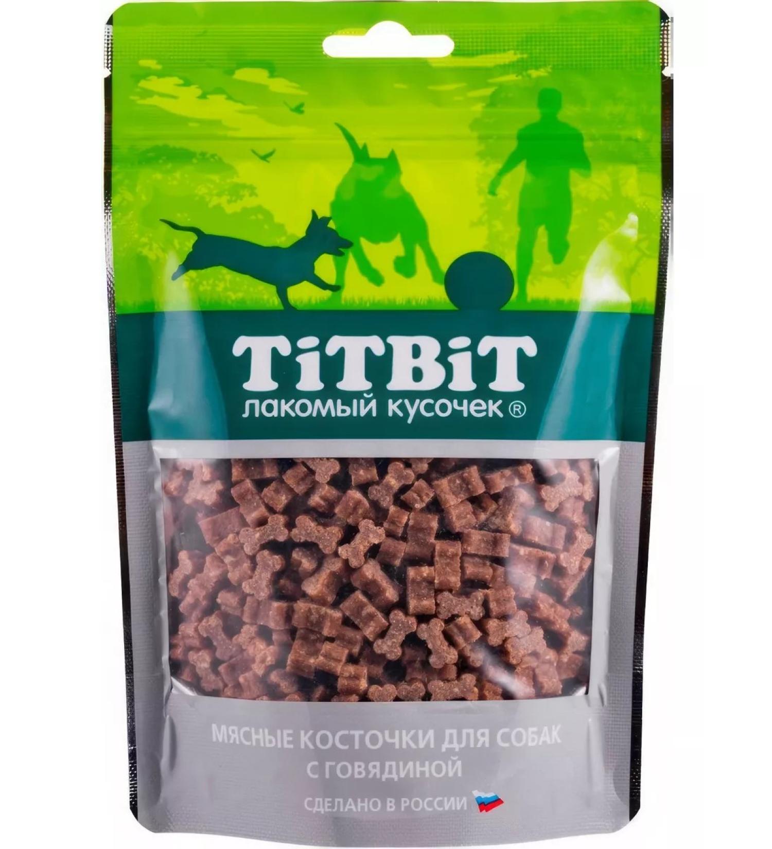 Titbit A treat for dogs. Meat bones. With beef. 145 g