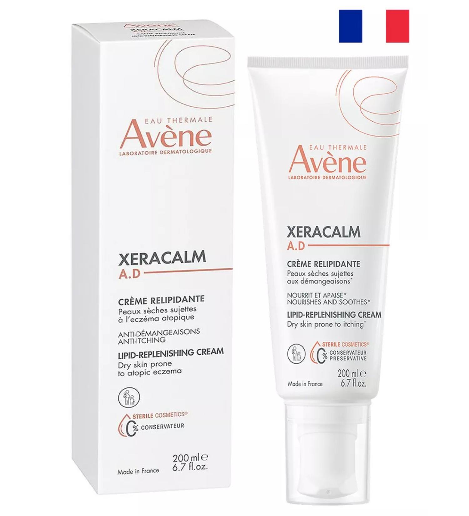 AVENE Xeraacalm AD lipid -mounted cream for dry skin 200 ml - Buy Online on GoSupps.com