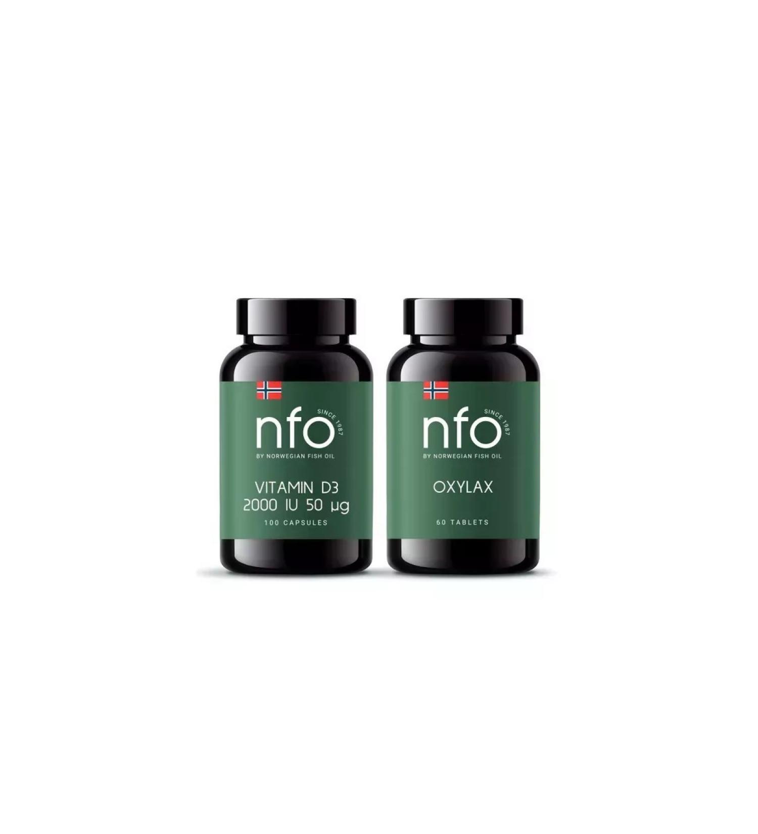 Beautiful life NFO set Vitamin D 2000 IM 100 caps.+Oxylax Artichok 60 TA