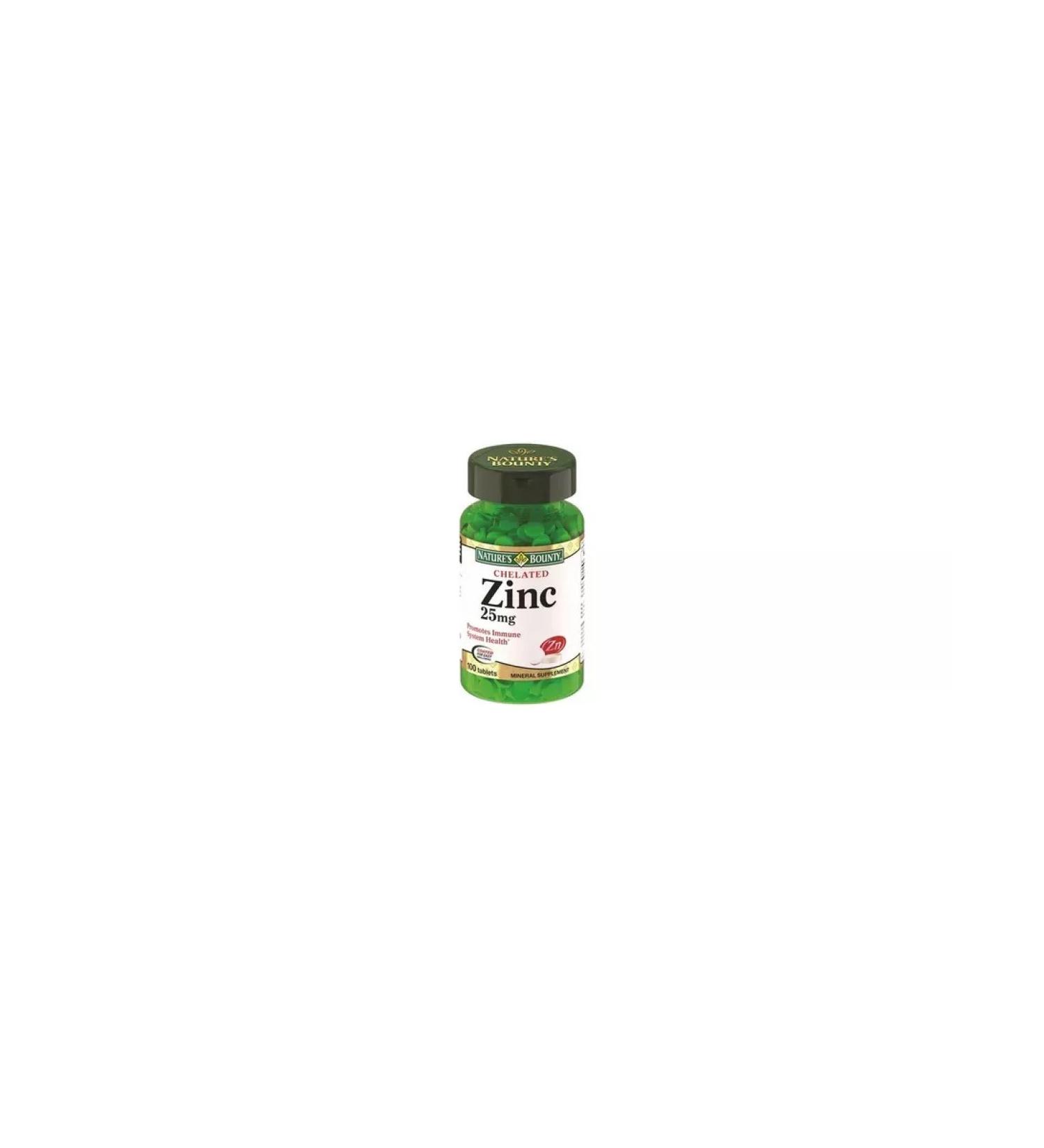 Beautiful life Natures Bounty Helat Zinc 25mg tab 100 pcs