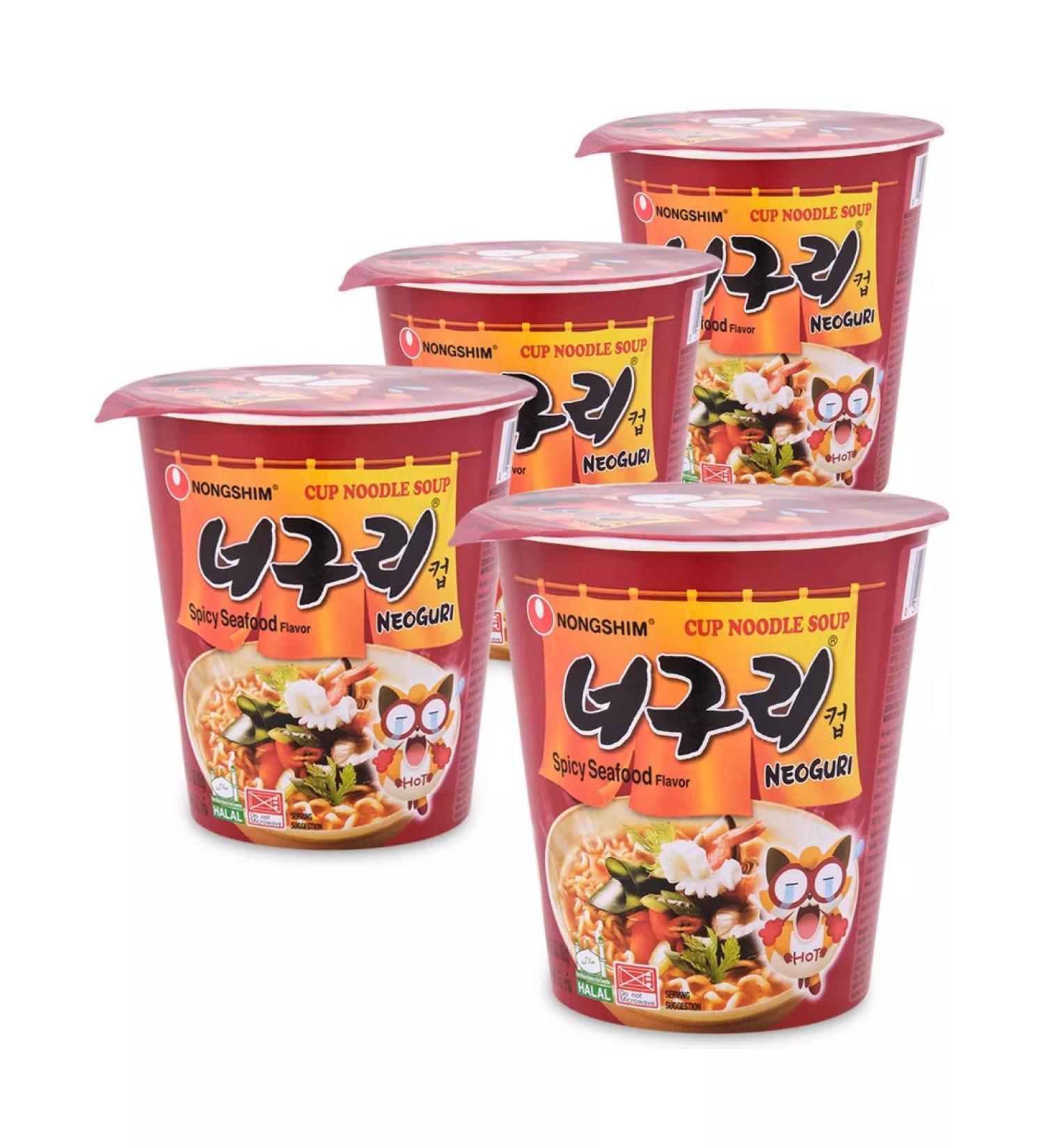 Nongshim Lapsha nongsham (dried) neoguri (glass) 4pcs x 62 g Korea - Buy Online on GoSupps.com