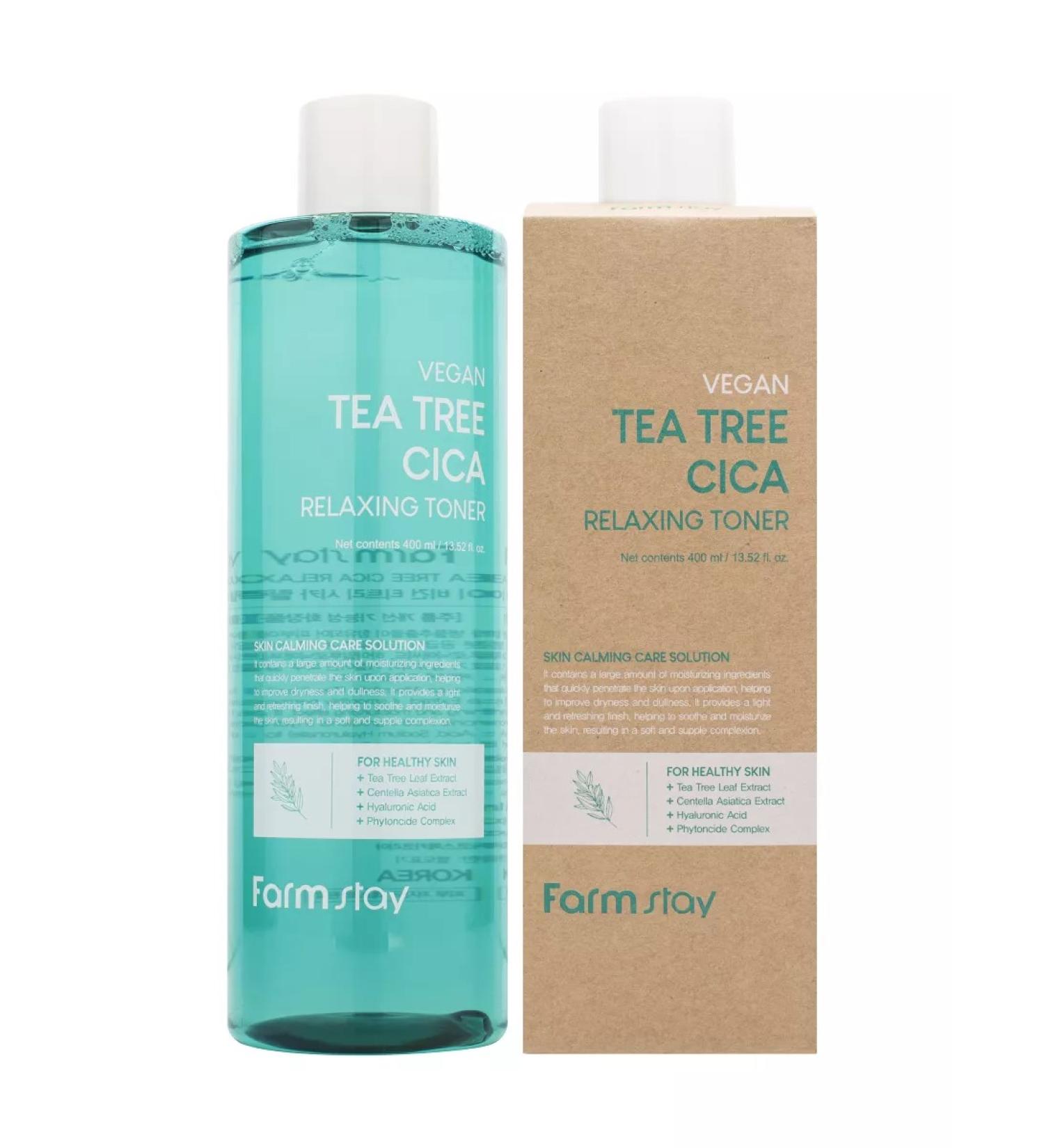 farmstay Toner for the face with a centella of Asian and tea tree. Korea - Buy Online on GoSupps.com