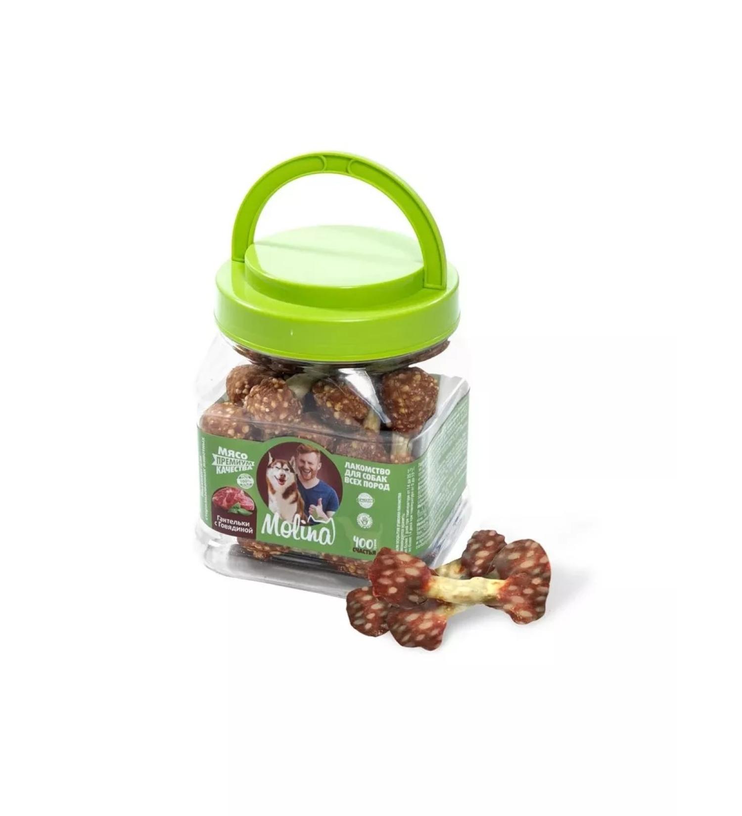 MOLINA Dog's treats dumbbells of the Huggage 400g - Buy Online on GoSupps.com