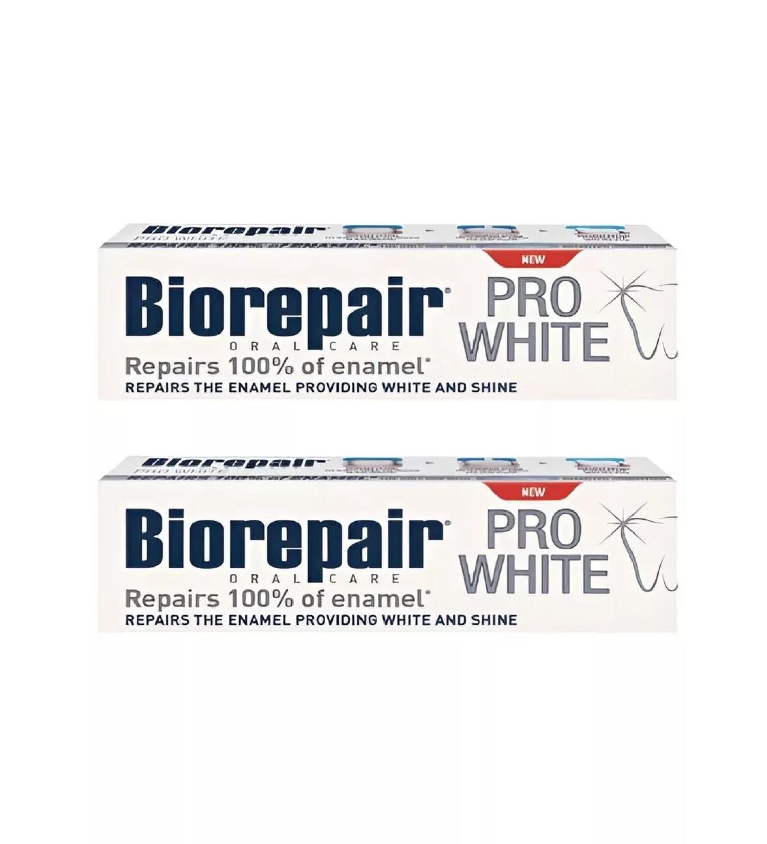 Biorepair Toothpaste about White 75ml - 2pcs