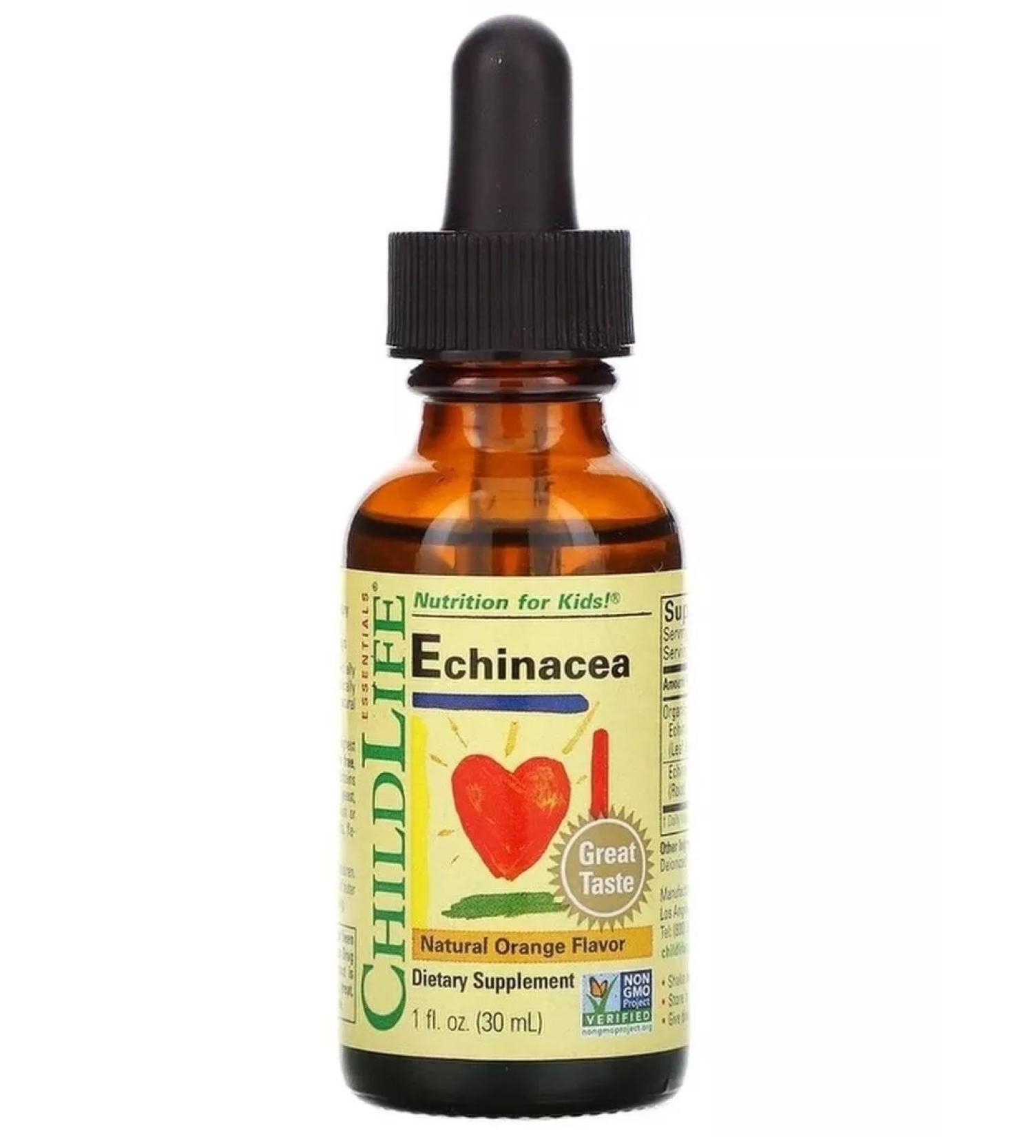 California Gold Nutrition Echinacea for children taste orange echinacea