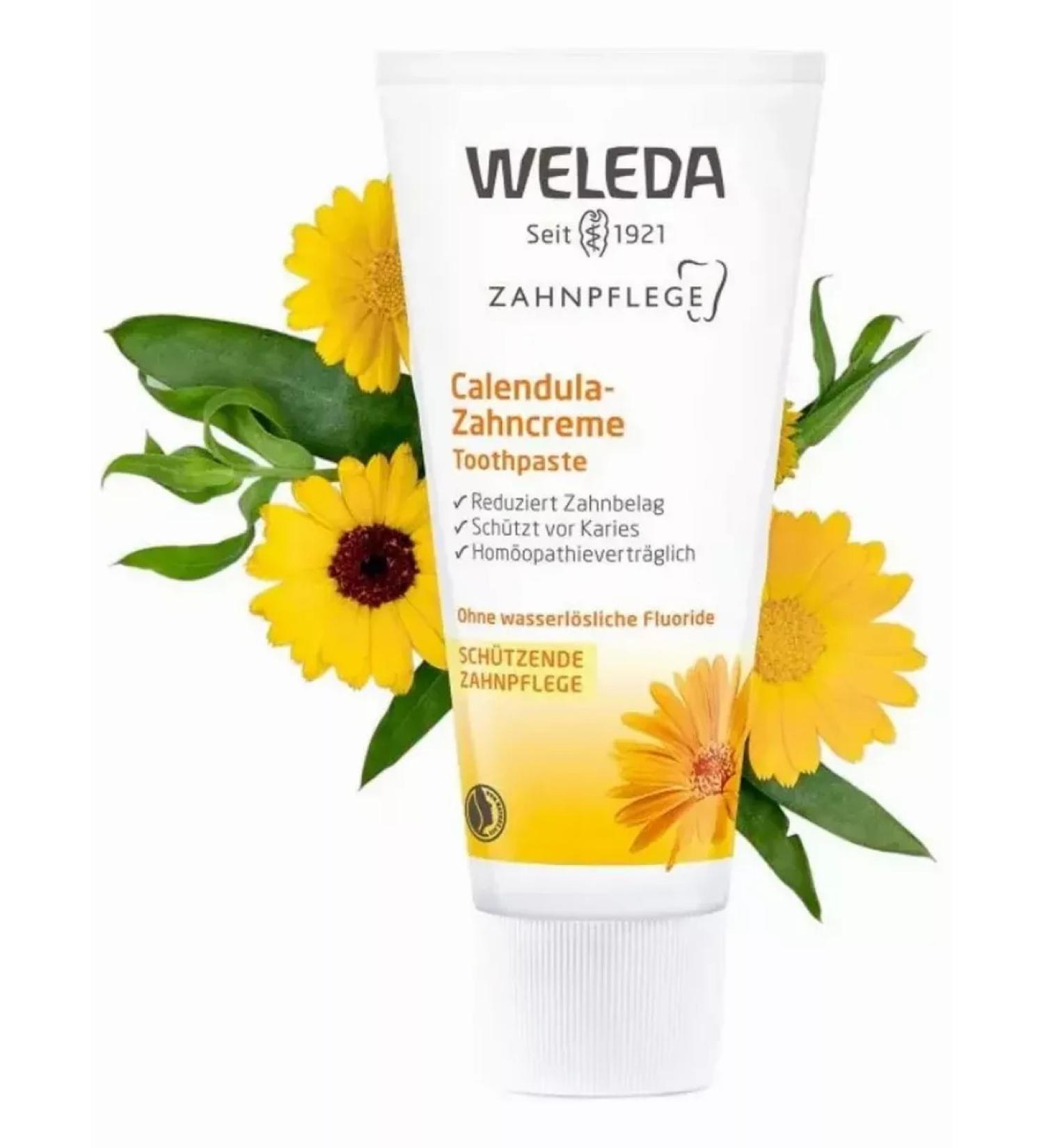 WELEDA Veled toothpaste with a calendula 75ml - Buy Online on GoSupps.com