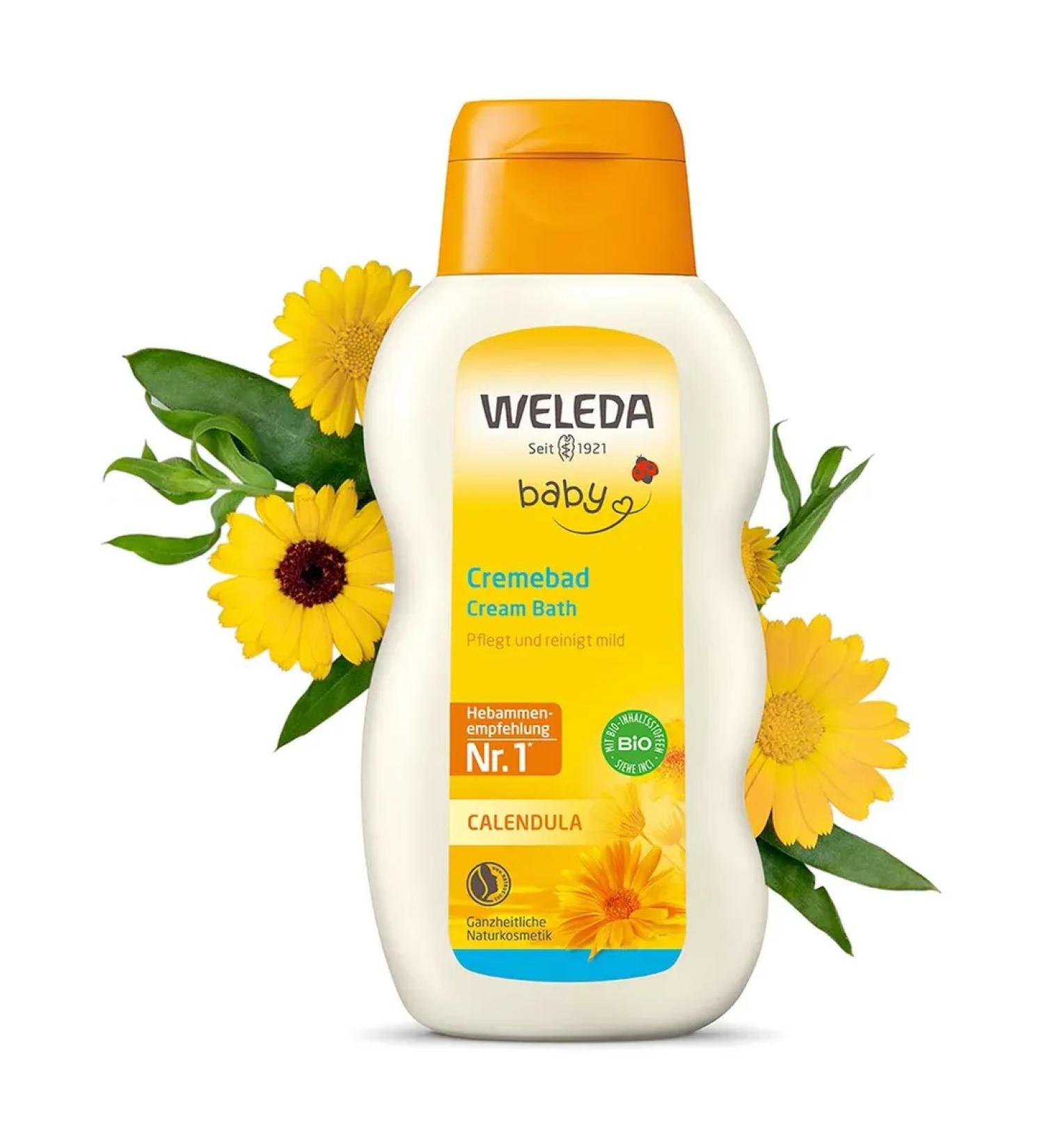 WELEDA Veled milk d bathing with calendula 200ml - Buy Online on GoSupps.com