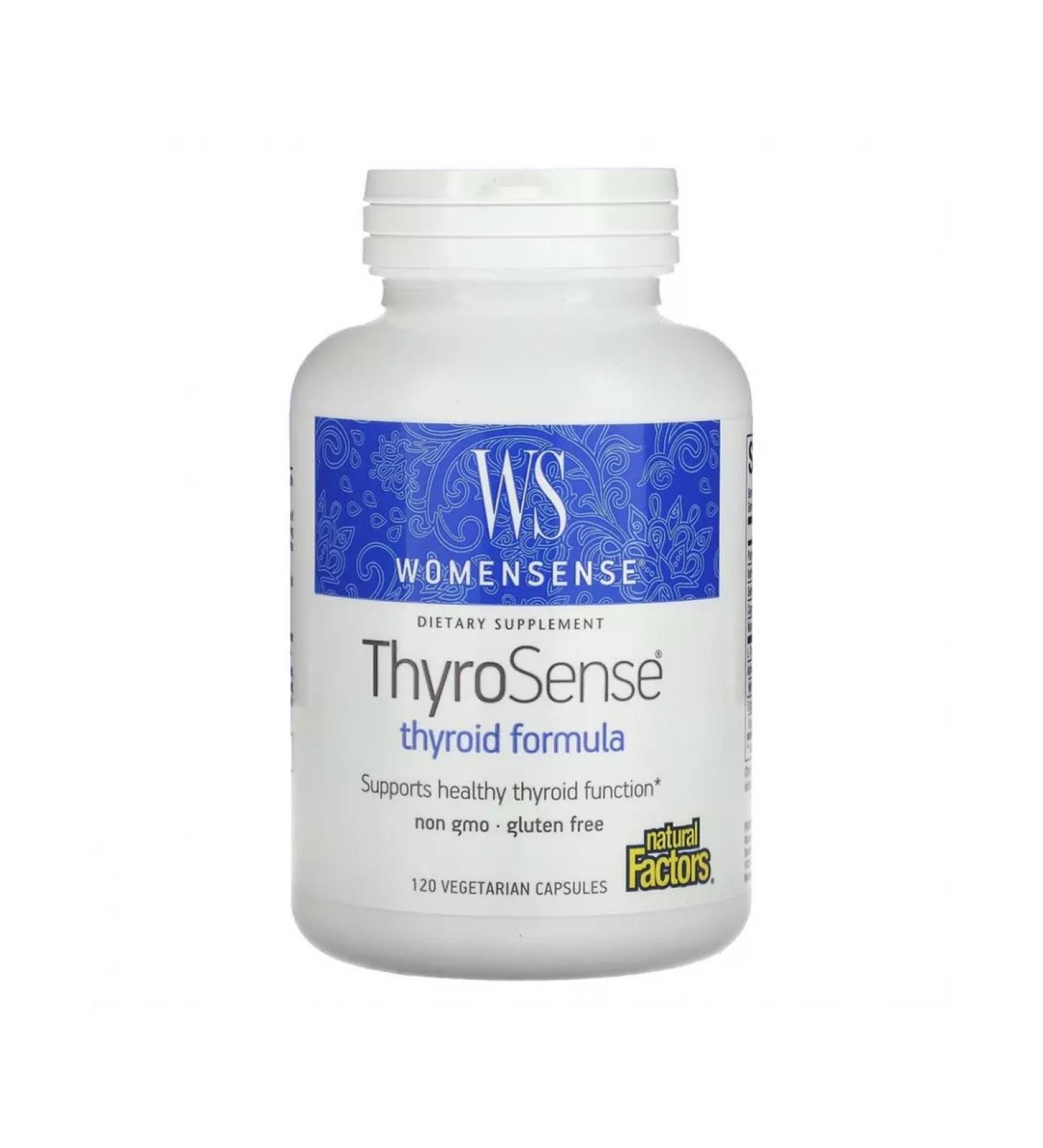 Natural Factors Thyrosense a thyroid tool 120 capsules